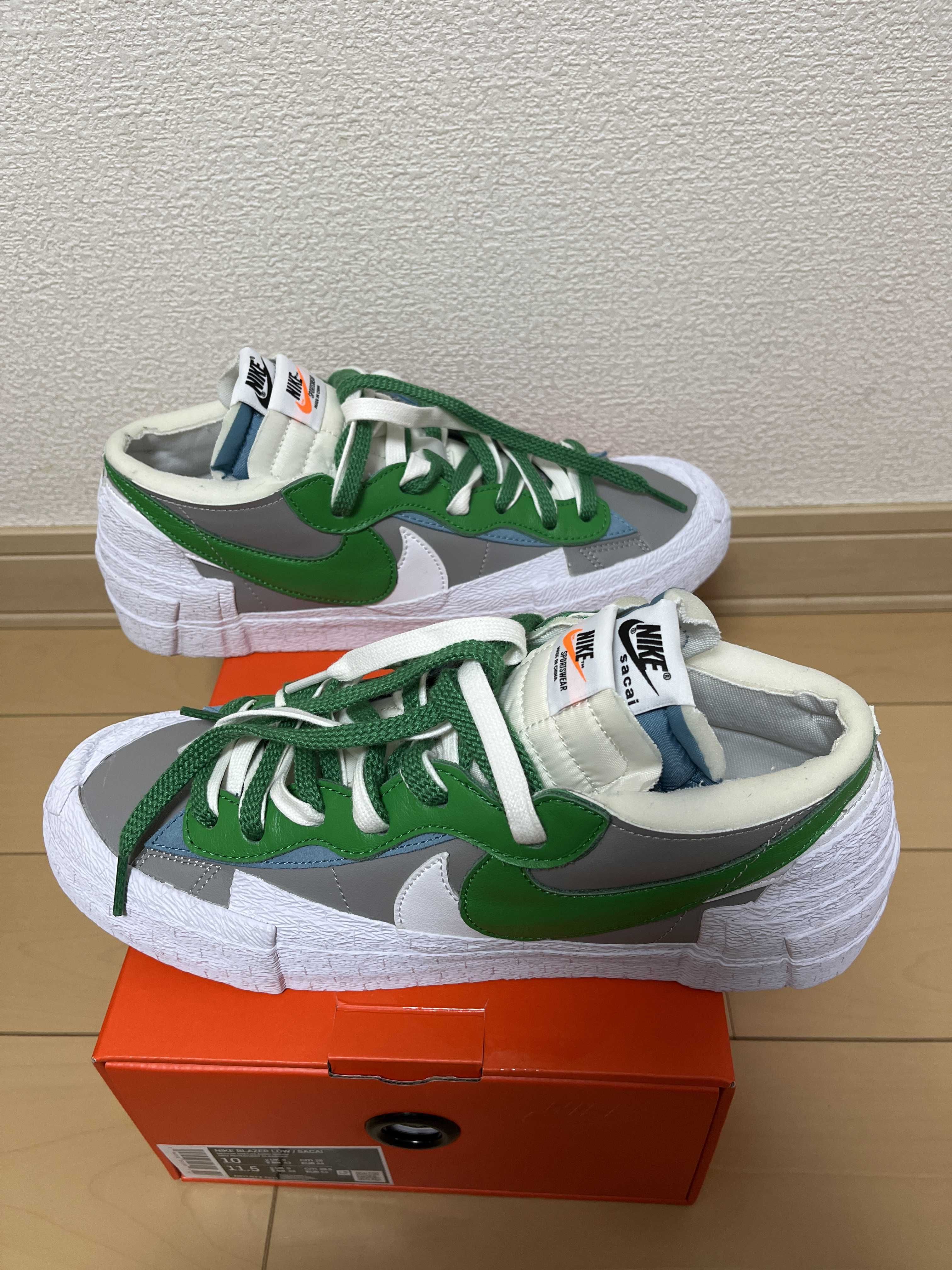 sacai × Nike Blazer Low "Classic Green"