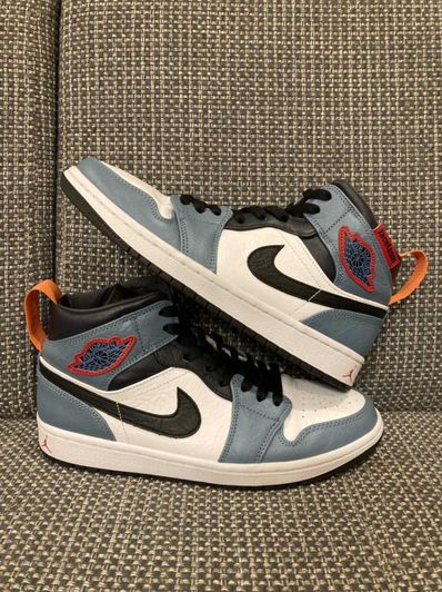 FACETASM × Nike Air Jordan 1 Mid "White/Navy"