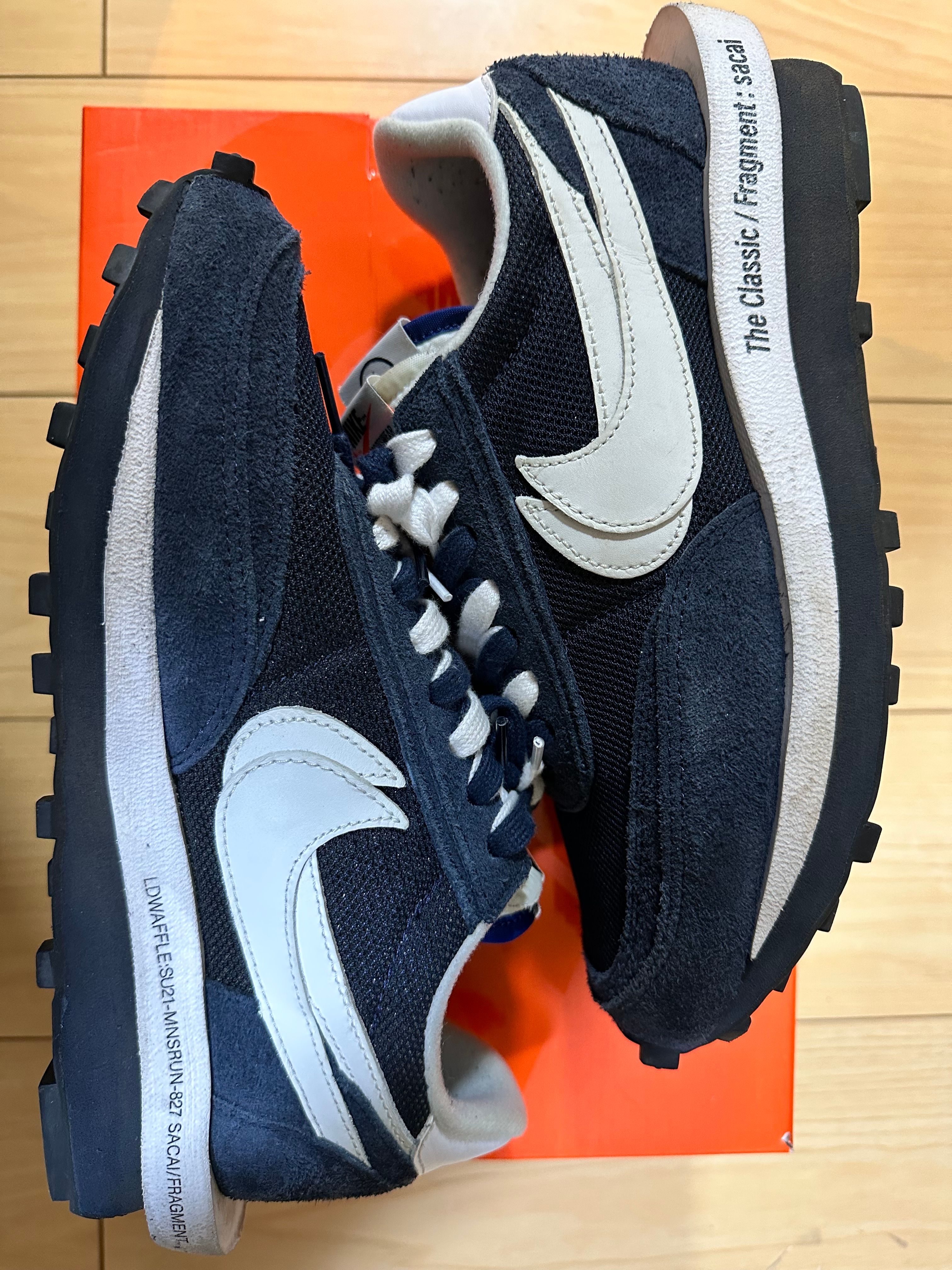 Fragment × sacai × Nike LD Waffle "Blackended Blue"