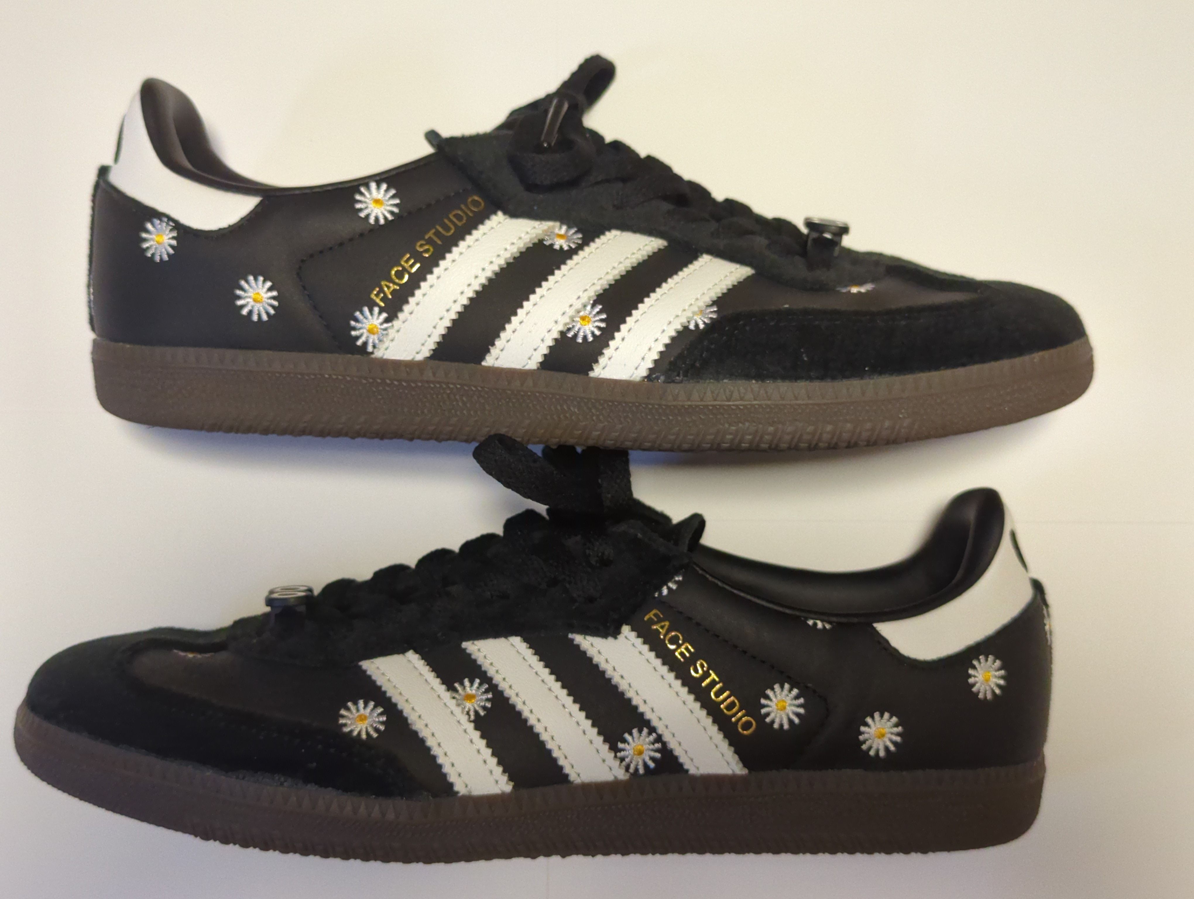 atmos × FACE × adidas Samba "Core Black/Footwear White"