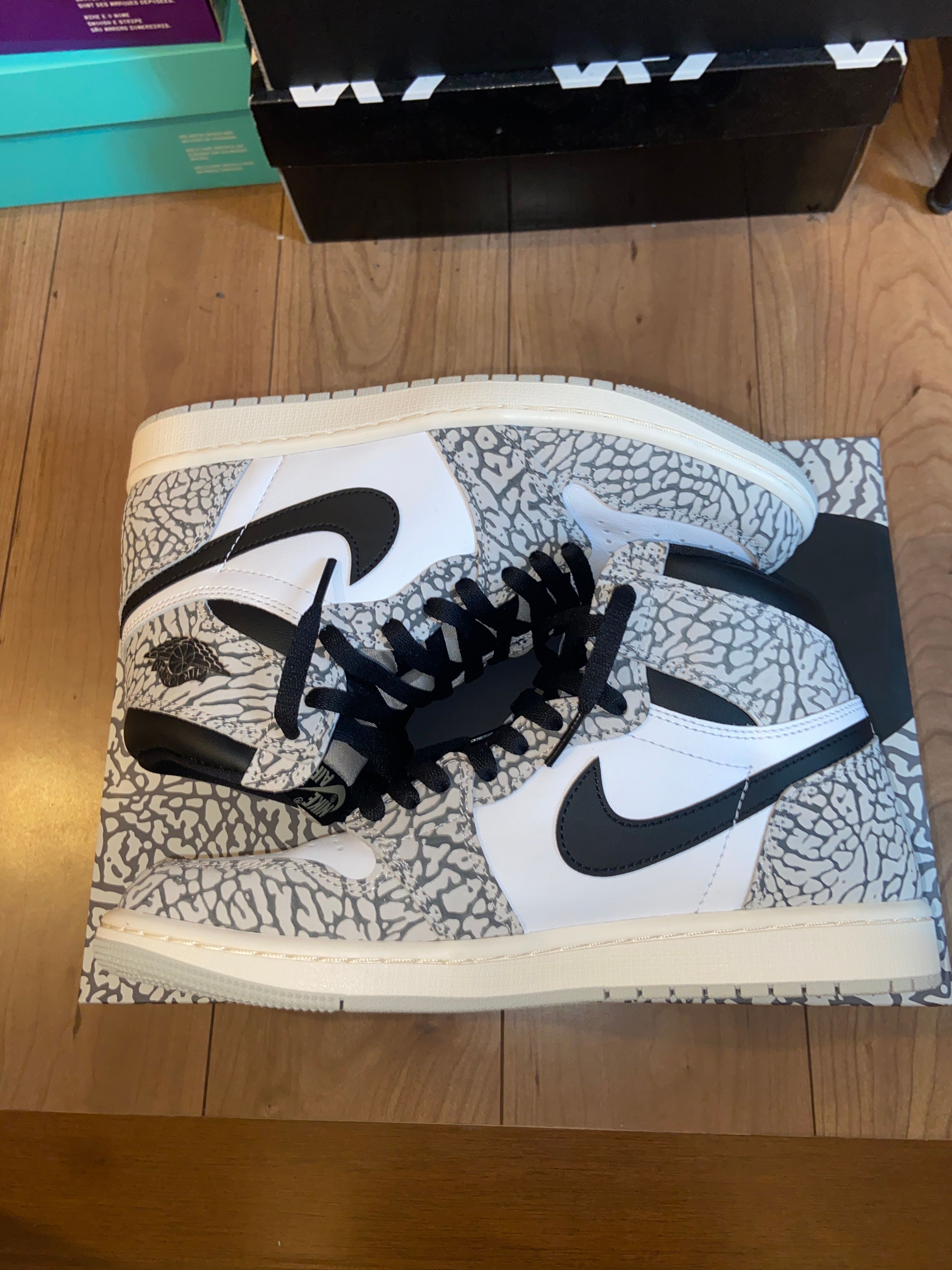 Nike Air Jordan 1 High OG "White Cement/Safari"