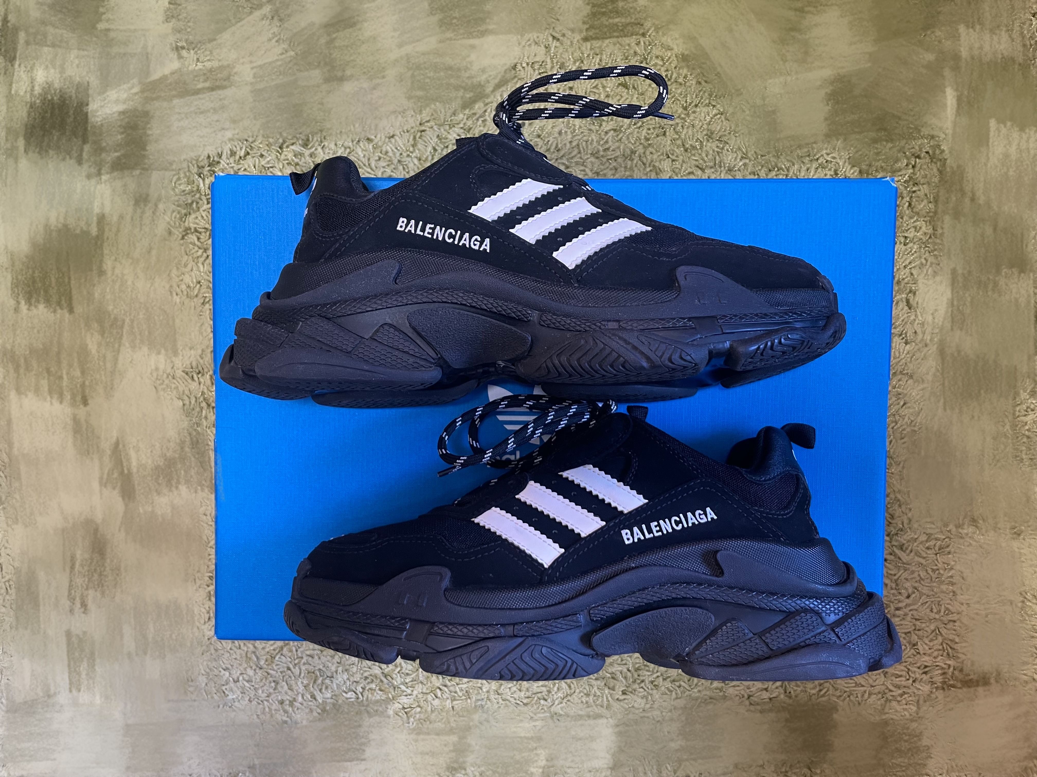 adidas × BALENCIAGA Triple S Sneaker "Black"