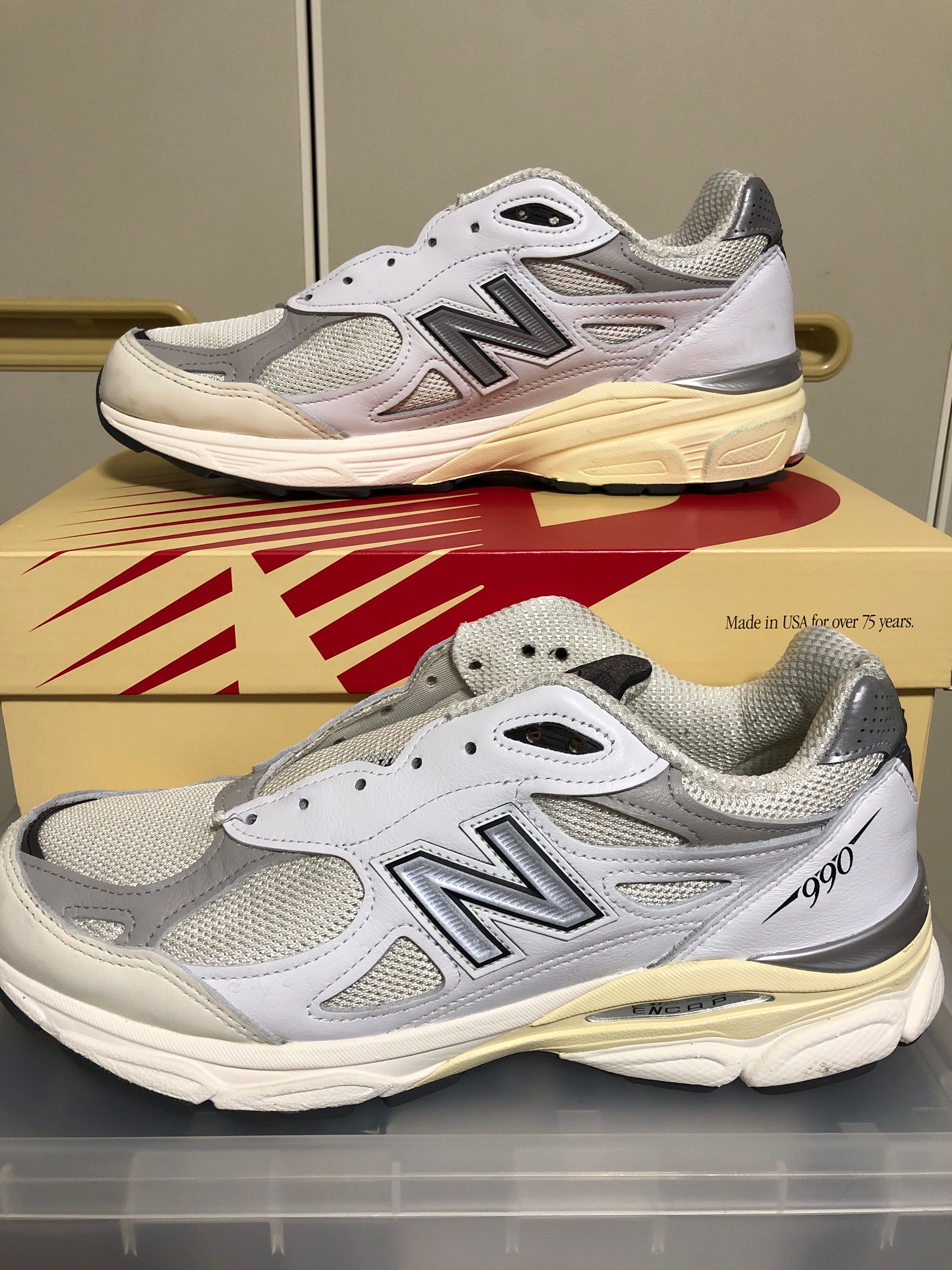 New Balance 990V3 "Sea Salt/Rain Cloud"