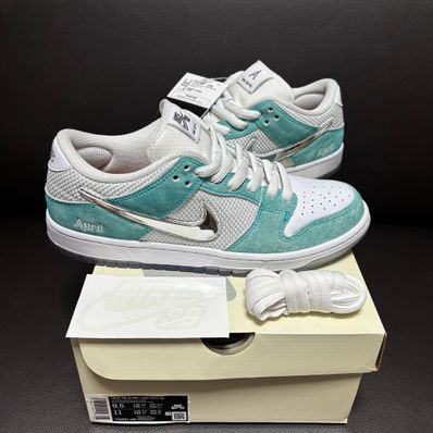 APRIL SKATEBOARDS × Nike SB Dunk Low Pro QS "White and Multi-Color"