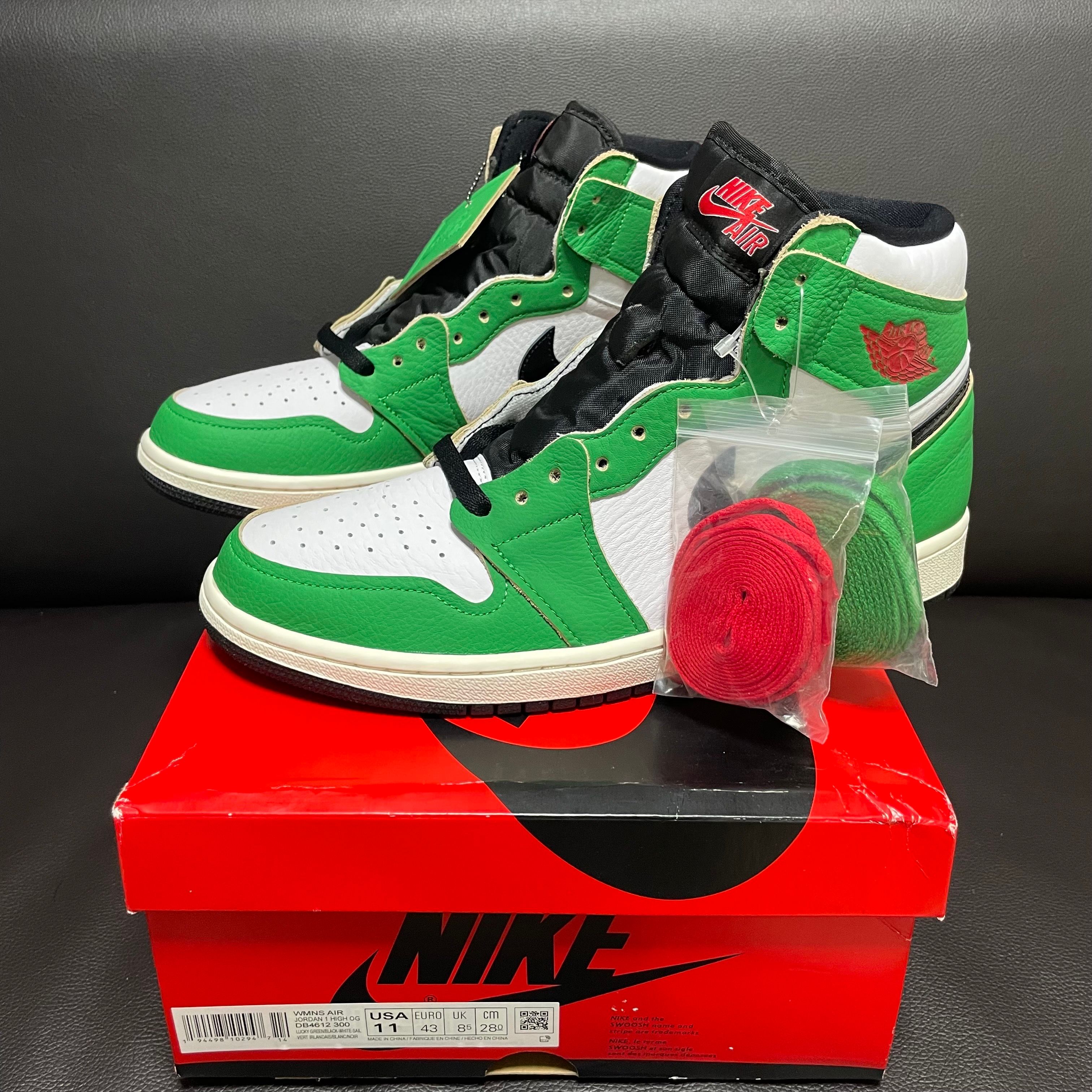 Nike Women's Air Jordan 1 High OG "Lucky Green/White-Sail-Black"