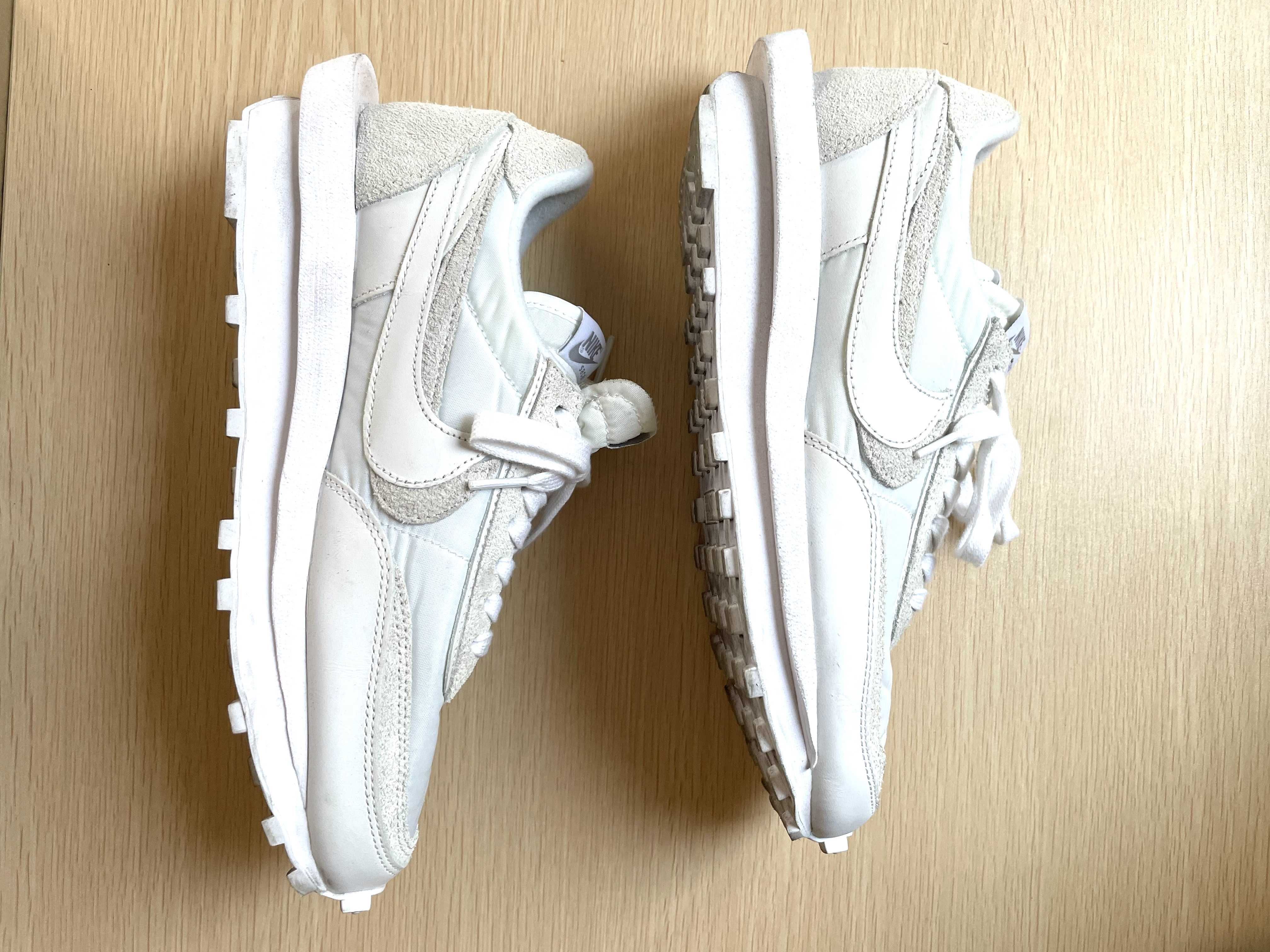 sacai × Nike LDV Waffle "Triple White"