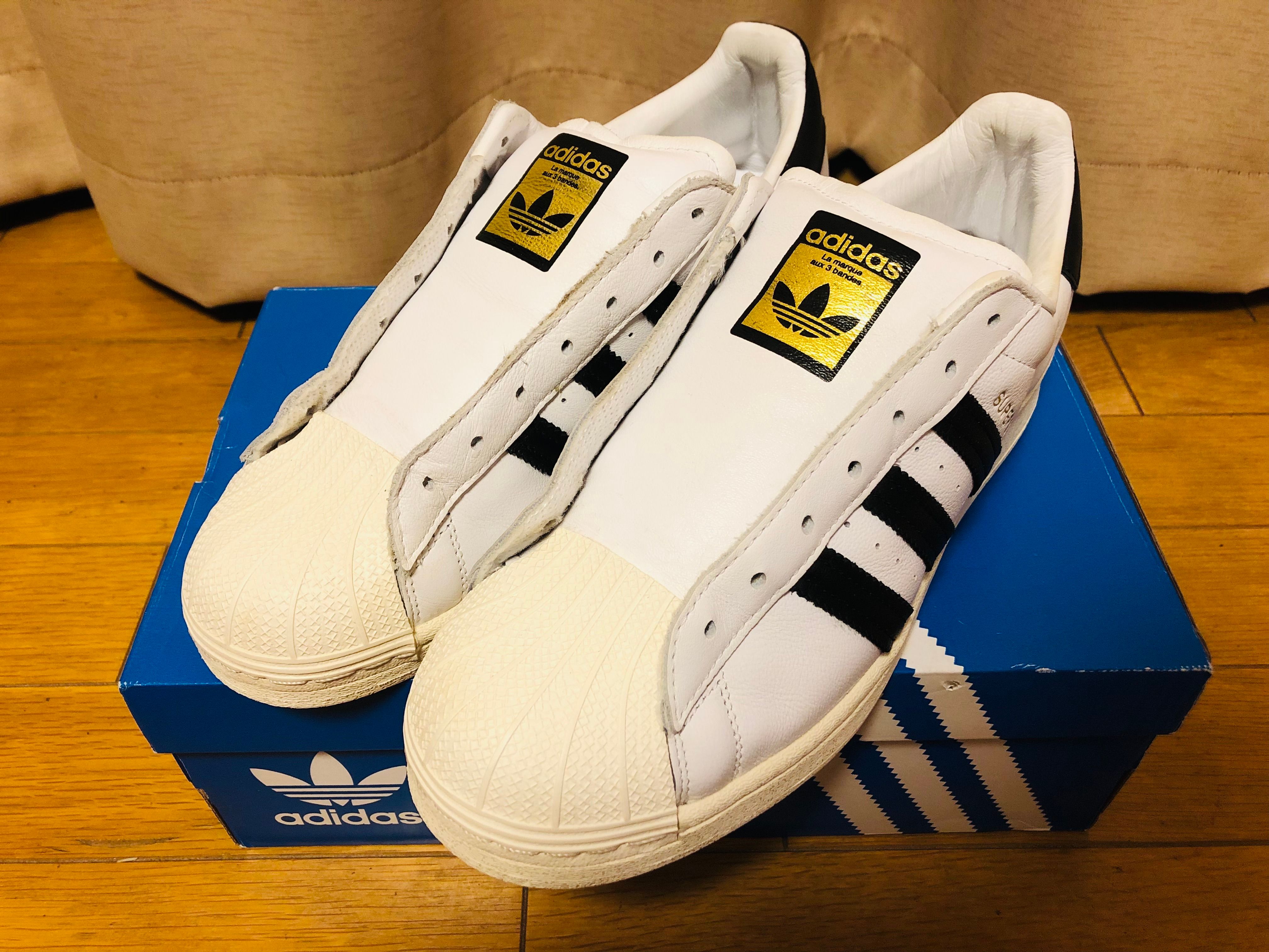 adidas Superstar Laceless "Cloud White/Core Black"