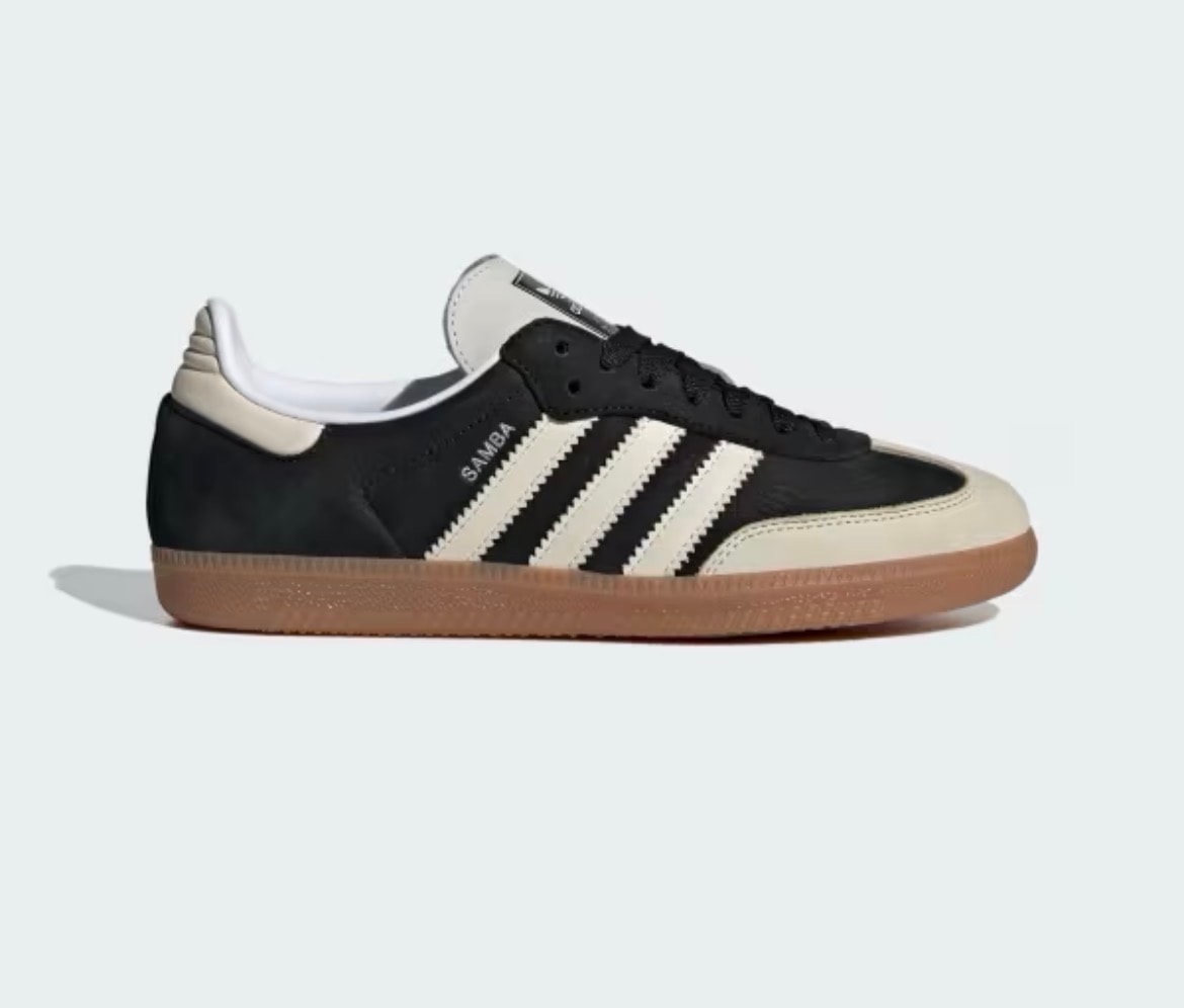 adidas Women's Samba OG "Core Black/Wonder White/Silver Metallic"