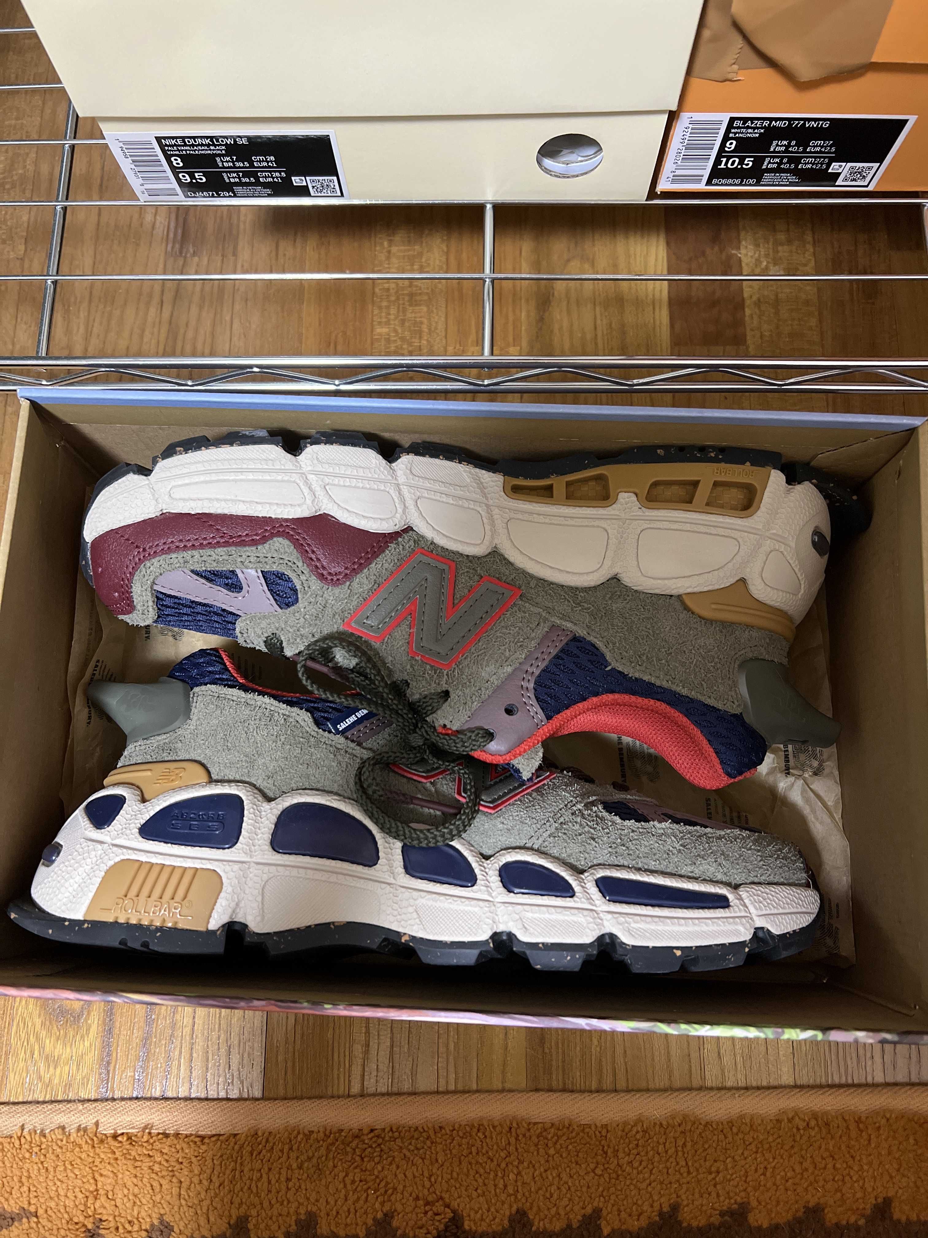 Salehe Bembury × New Balance 574 Yurt "Olive/Red"