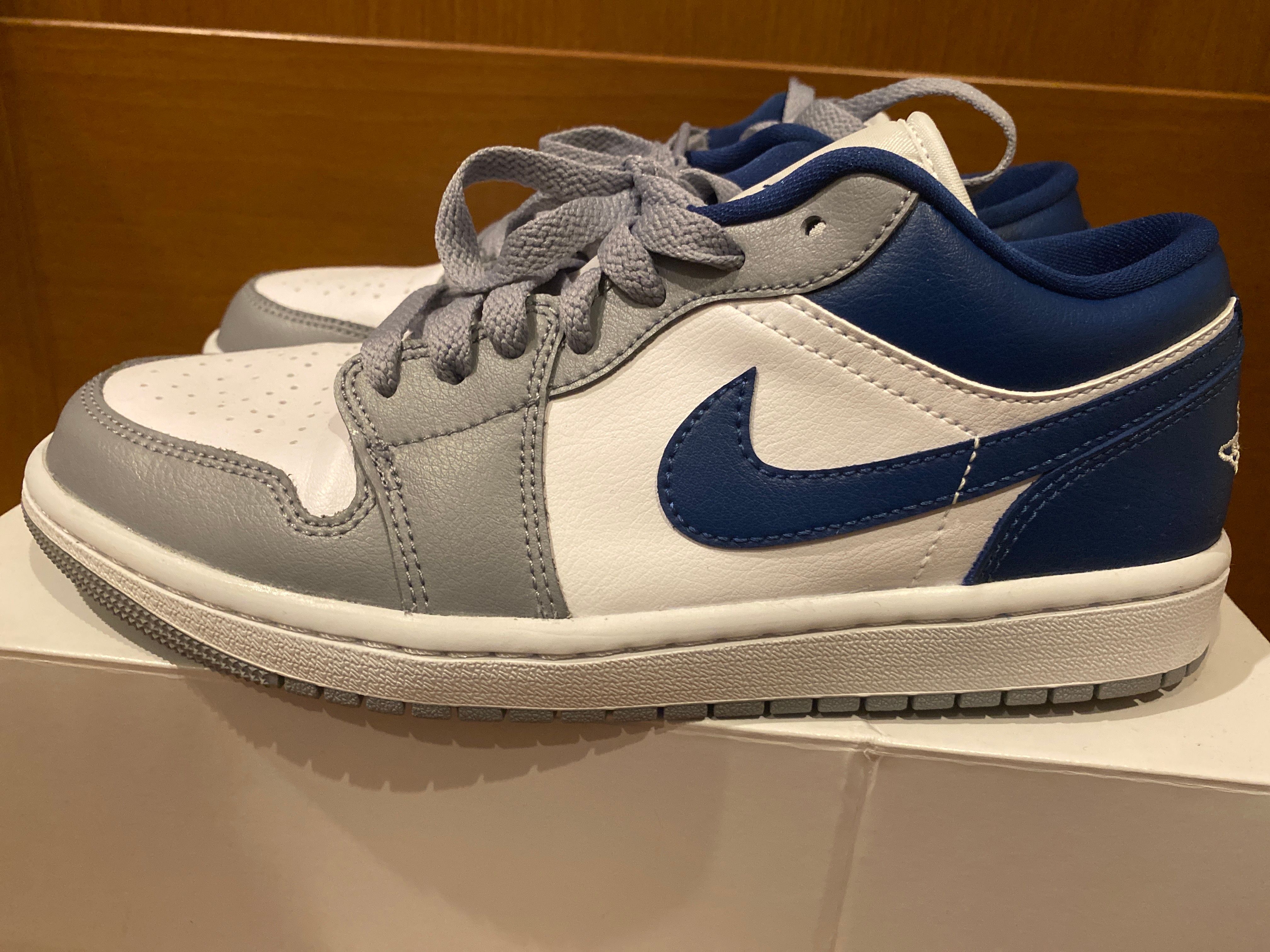 Nike Women's Air Jordan 1 Low "Grey and Blue"