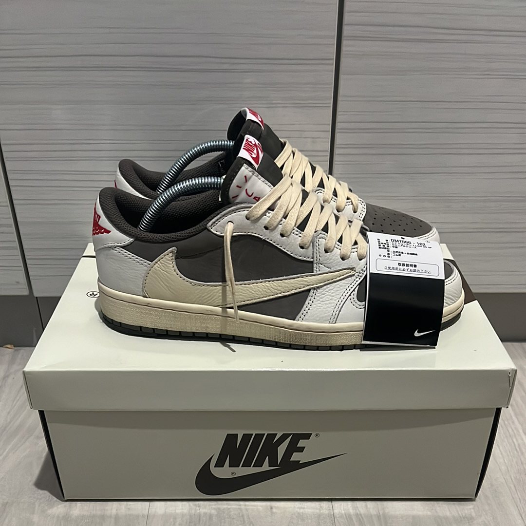 Travis Scott × Nike Air Jordan 1 Low OG SP "Reverse Mocha/Sail and Ridgerock"