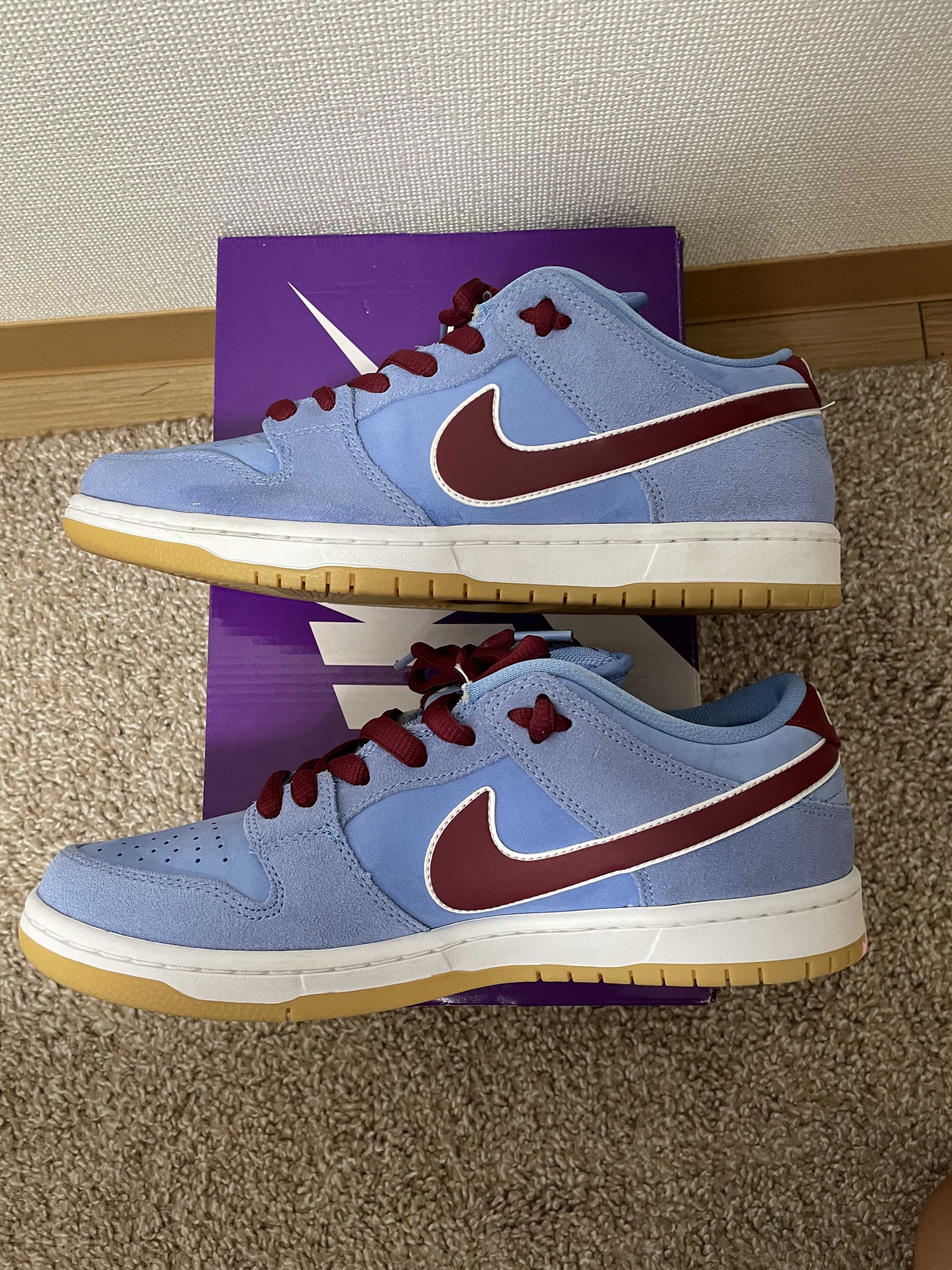 Nike SB Dunk Low Pro "Philadelphia Phillies/Valor Blue and Team Maroon"