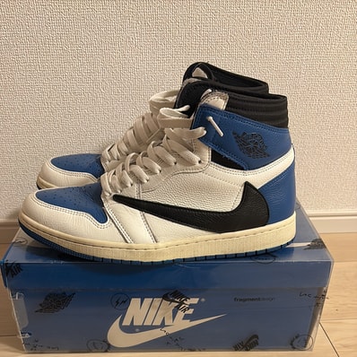 Travis Scott × fragment design × Nike Air Jordan 1 Retro High OG SP "Military Blue"