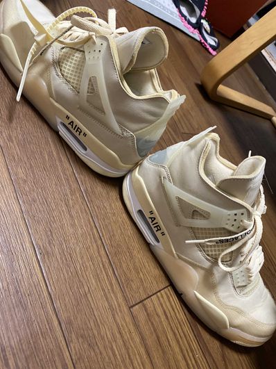 Off-White × Nike Women's Air Jordan 4 SP "Sail"
