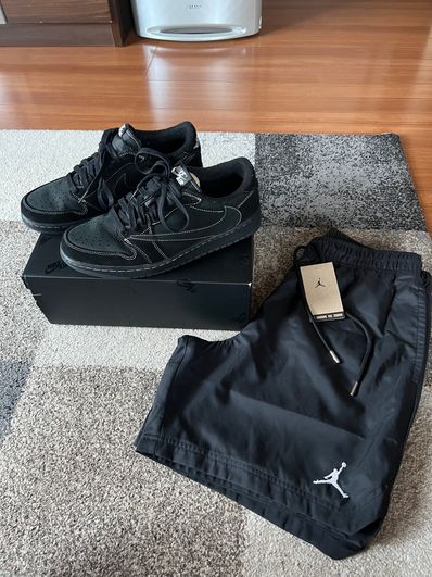 Travis Scott × Nike Air Jordan 1 Low OG SP "Black Phantom"