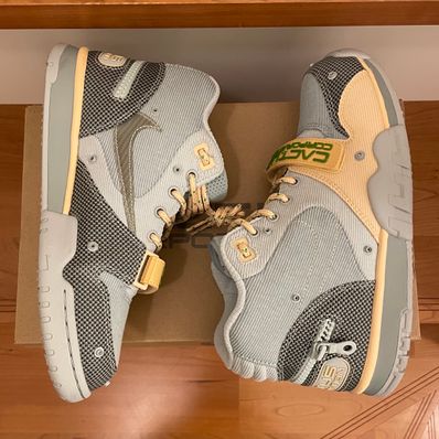 Travis Scott × Nike Air Trainer 1 SP "Grey Haze and Dusty Sage"
