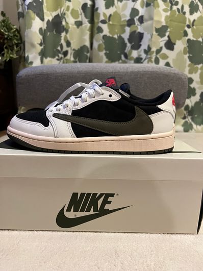 Travis Scott × Nike Women's Air Jordan 1 Low OG "Medium Olive"