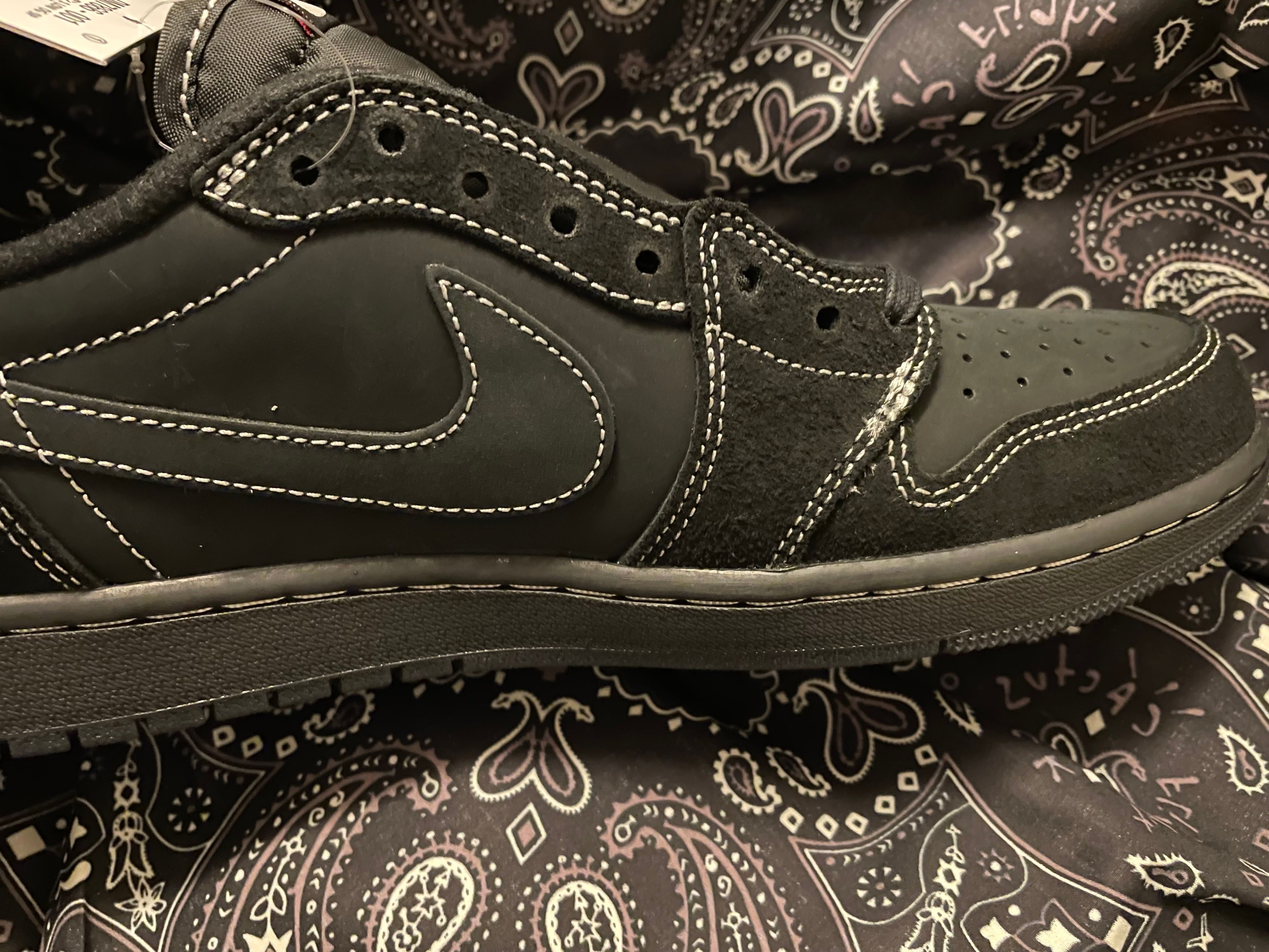 Travis Scott × Nike Air Jordan 1 Low OG SP "Black Phantom"