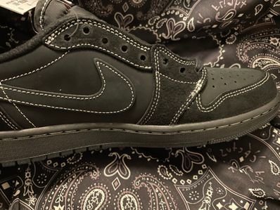 Travis Scott × Nike Air Jordan 1 Low OG SP "Black Phantom"
