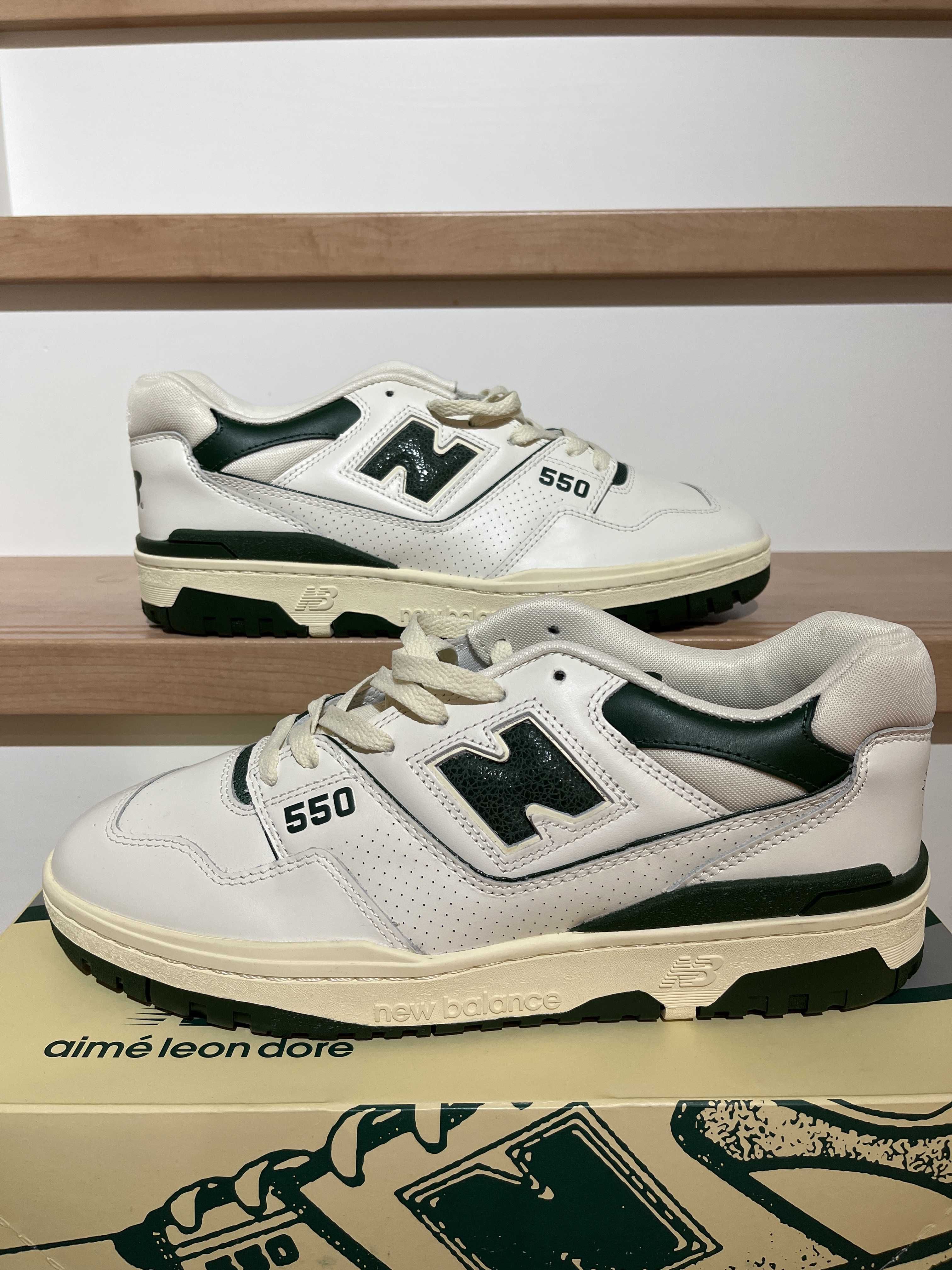 Aime Leon Dore × New Balance 550 "White/Green"