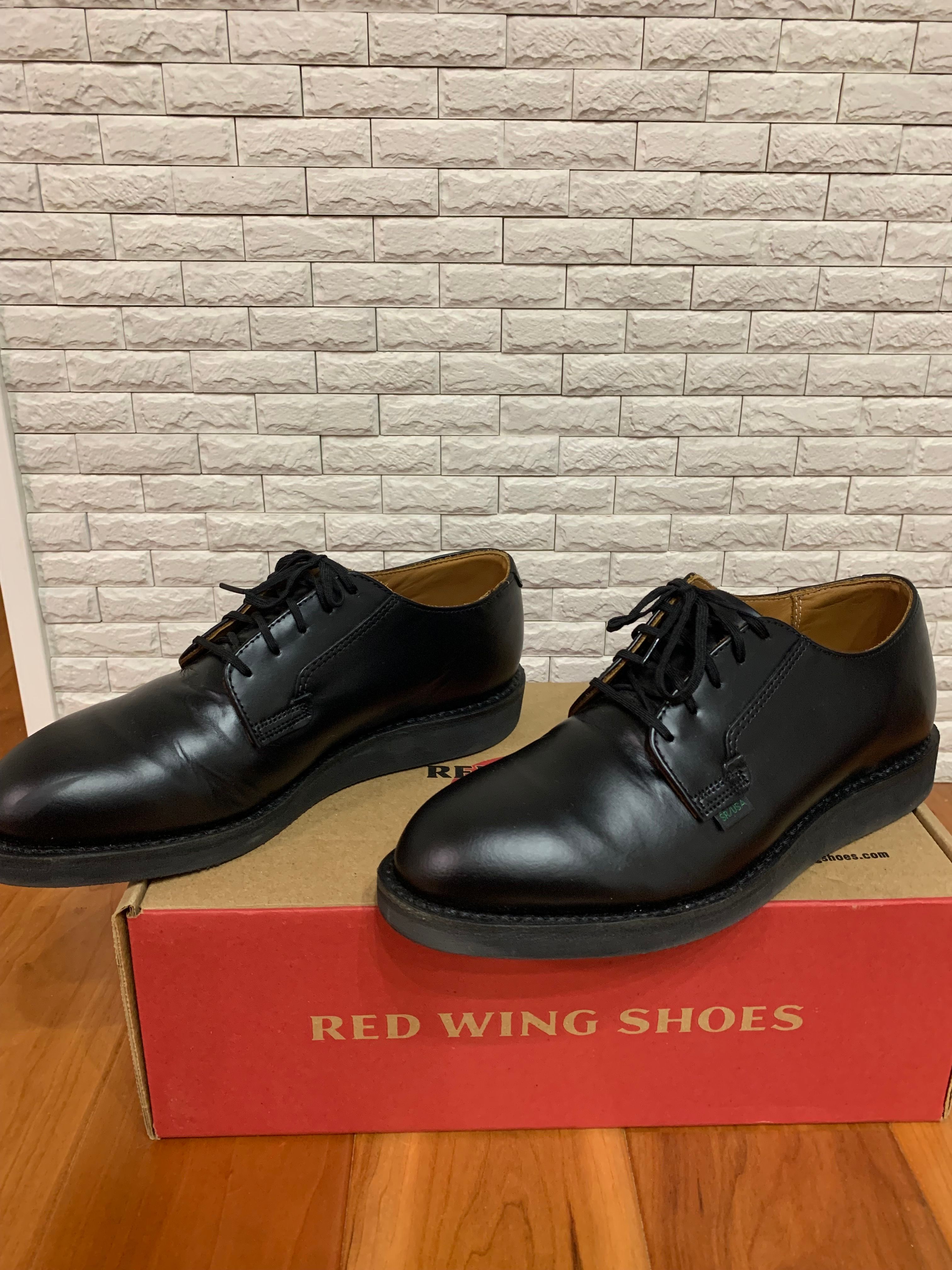 レッドウィング ポストマン オックスフォード "ブラック/シャパラル"