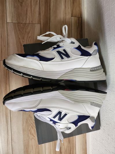 New Balance 992 Made in USA "White Navy"