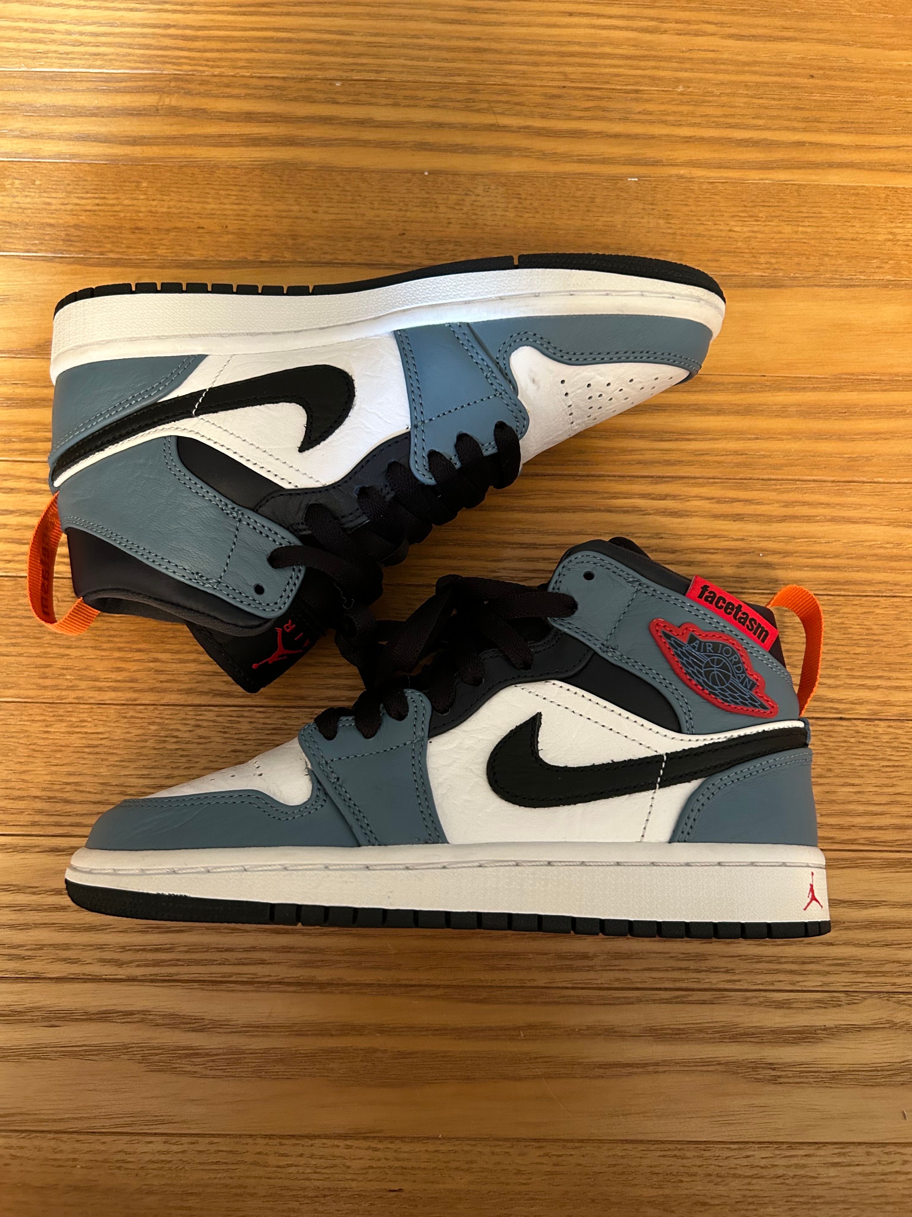 FACETASM × Nike Air Jordan 1 Mid "White/Navy"