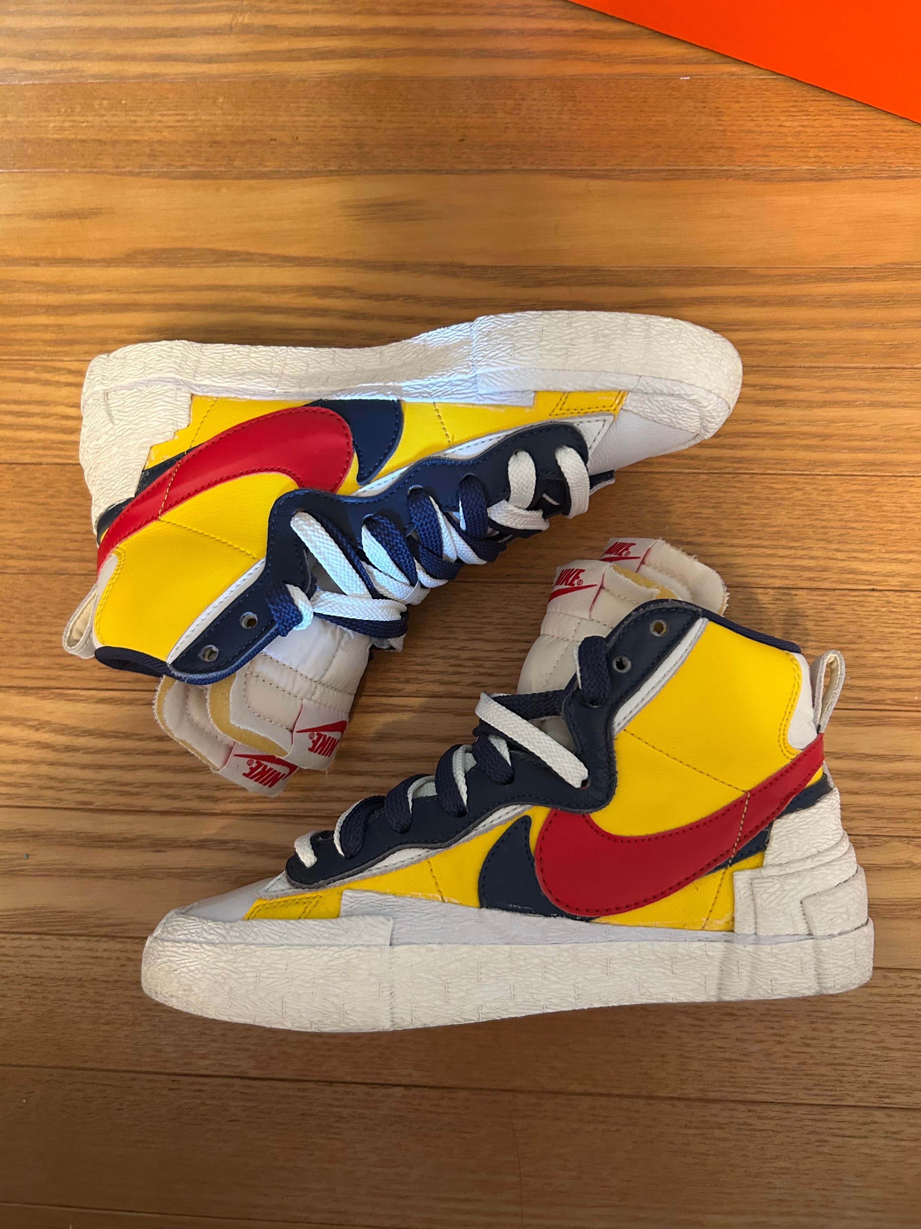 sacai × Nike Blazer Mid "Varsity Maize/Varsity Red"