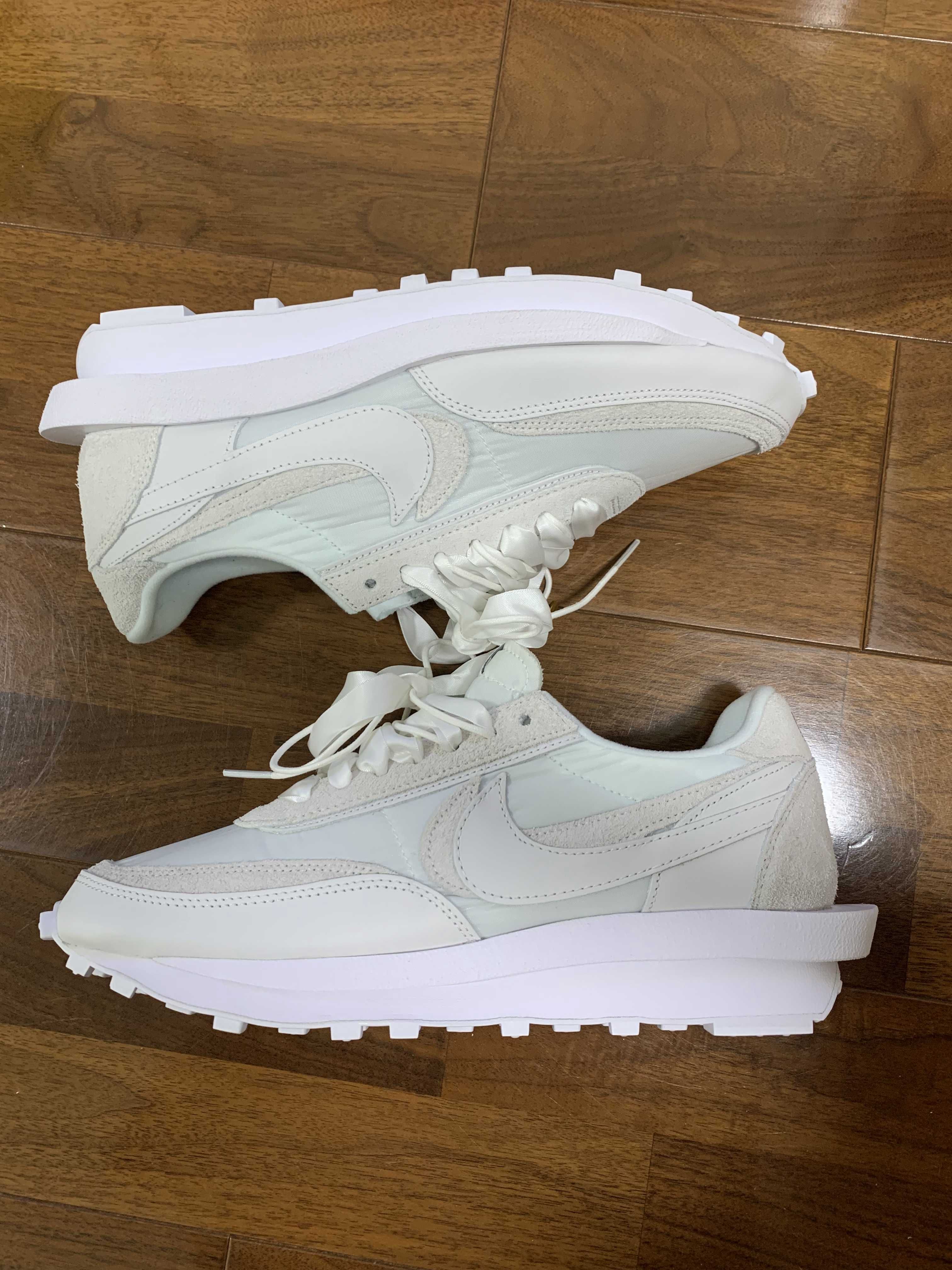 sacai × Nike LDV Waffle "Triple White"