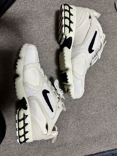 Stussy × Nike Air Zoom Spiridon CG 2 "Fossil/Black"