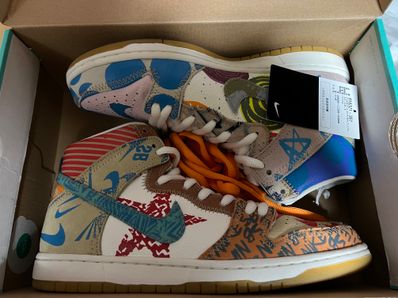 THOMAS CAMPBELL × Nike SB Dunk High "Ice Jade/Circuit Orange-Sail"