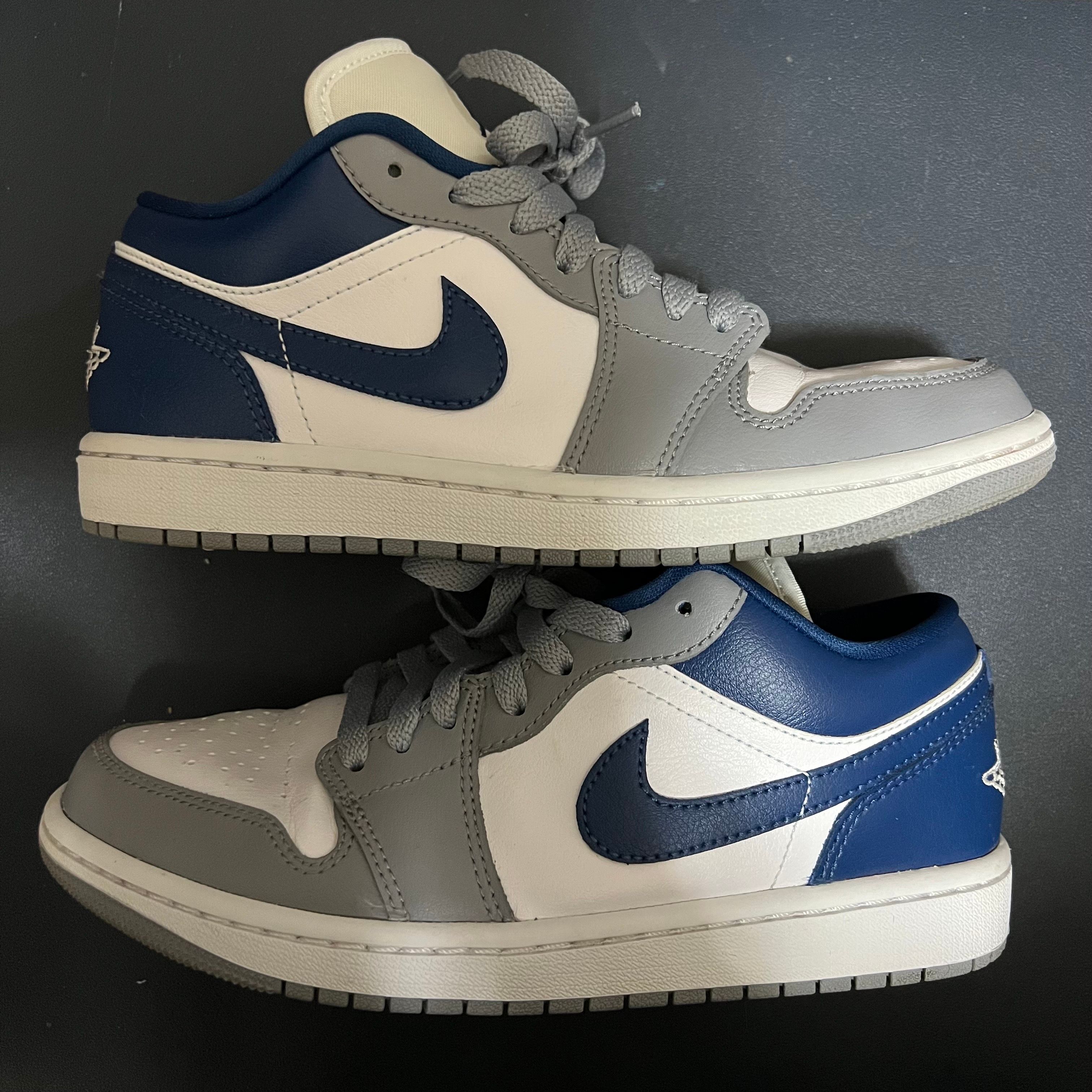 Nike Women's Air Jordan 1 Low "Grey and Blue"