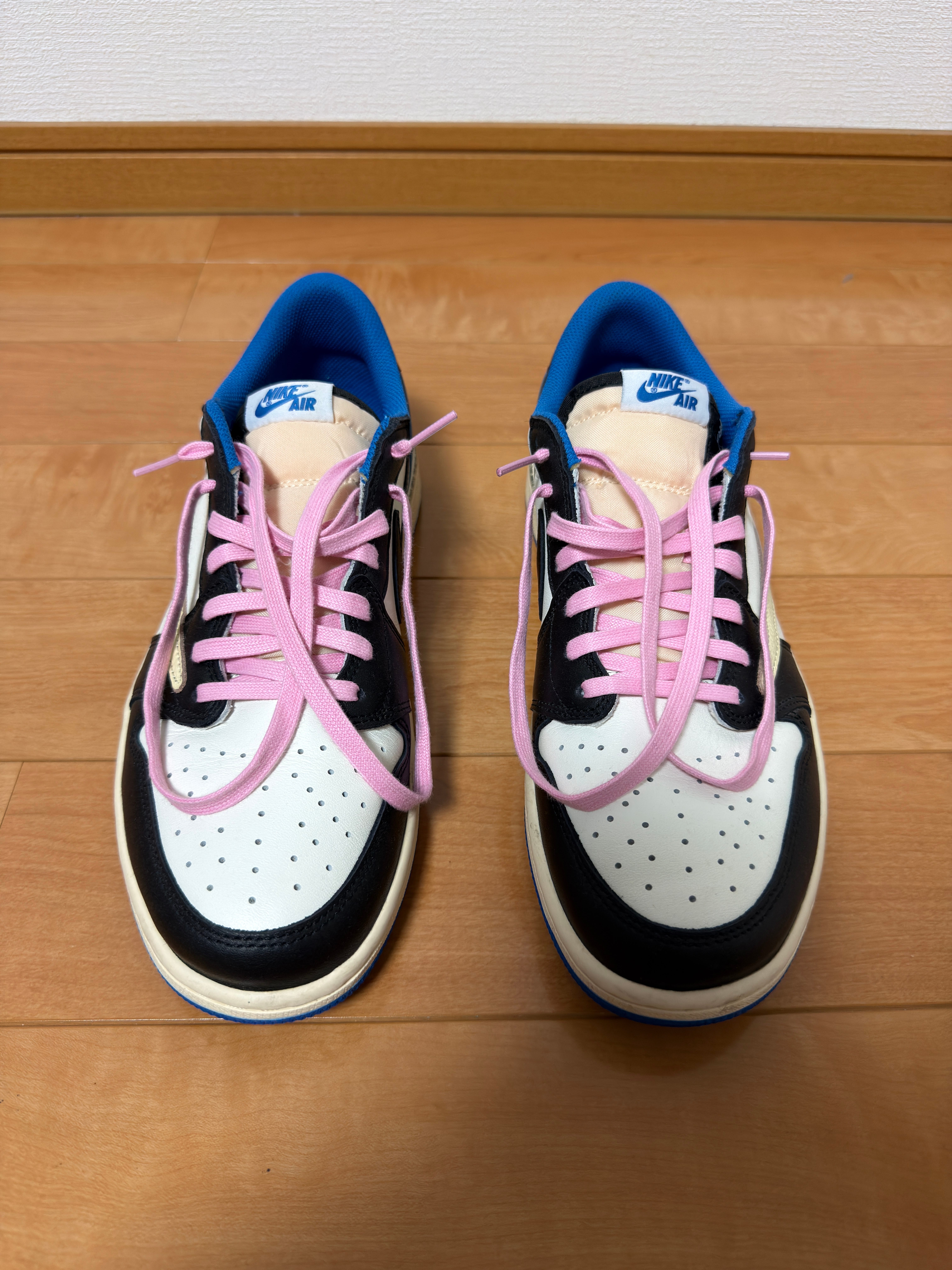 Travis Scott × fragment design × Nike Air Jordan 1 Low OG SP "Military Blue"