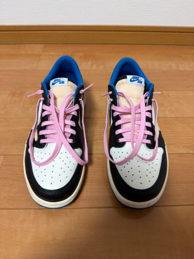 Travis Scott × fragment design × Nike Air Jordan 1 Low OG SP "Military Blue"