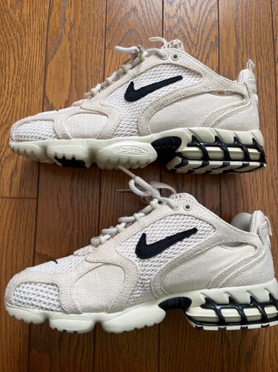 Stussy × Nike Air Zoom Spiridon CG 2 "Fossil/Black"