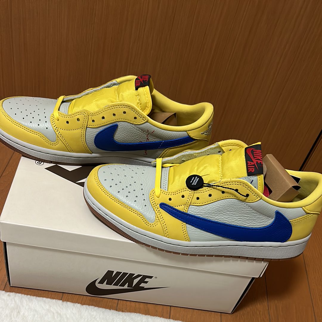 Travis Scott × Nike Women's Air Jordan 1 Retro Low OG "Canary"