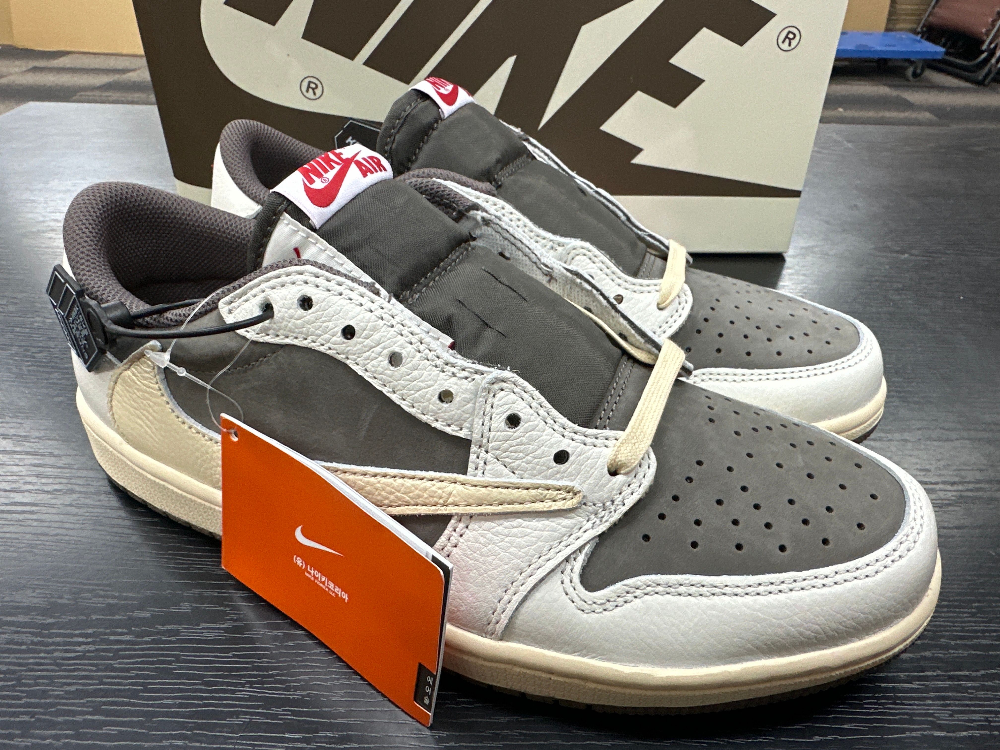 Travis Scott × Nike Air Jordan 1 Low OG SP "Reverse Mocha/Sail and Ridgerock"