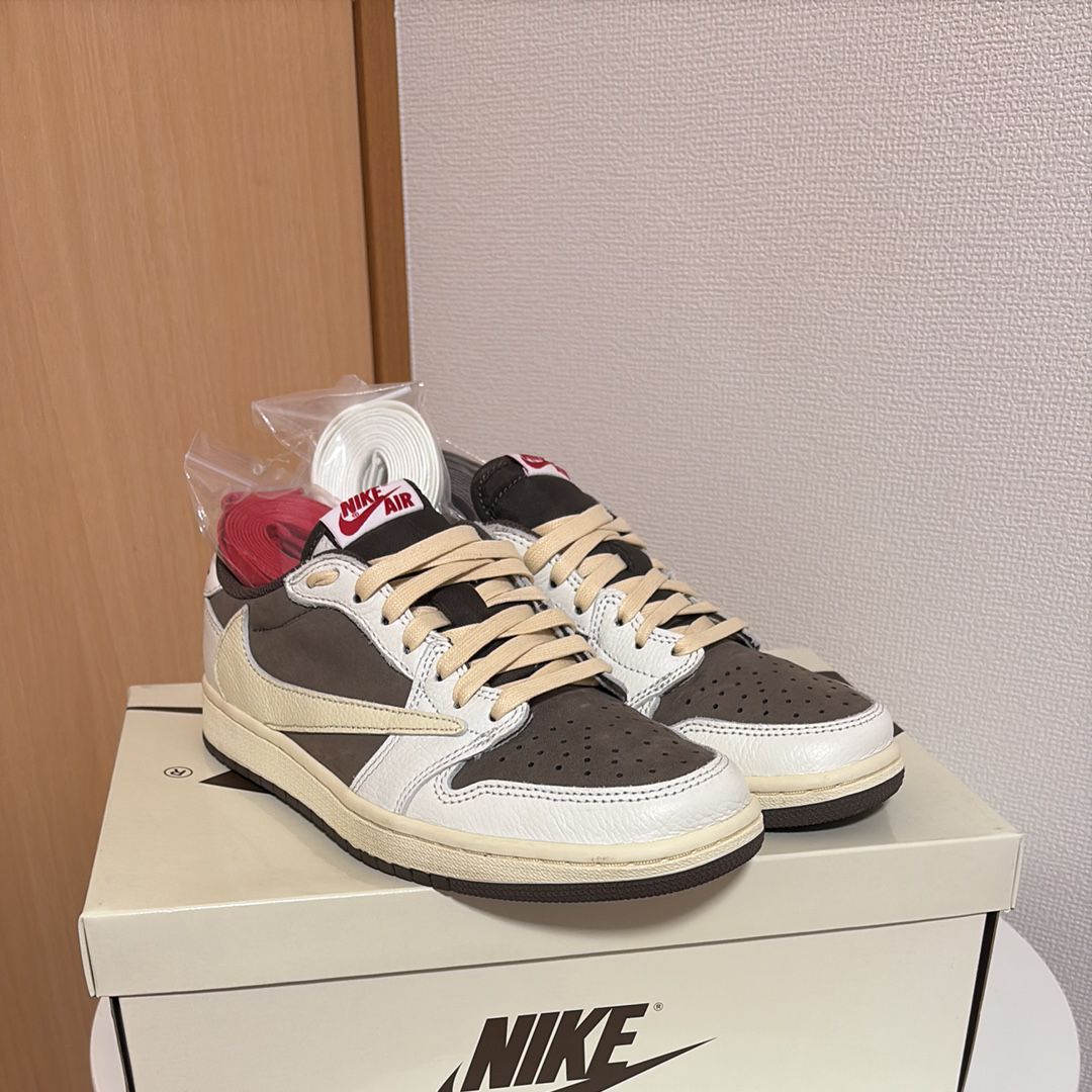 Travis Scott × Nike Air Jordan 1 Low OG SP "Reverse Mocha/Sail and Ridgerock"