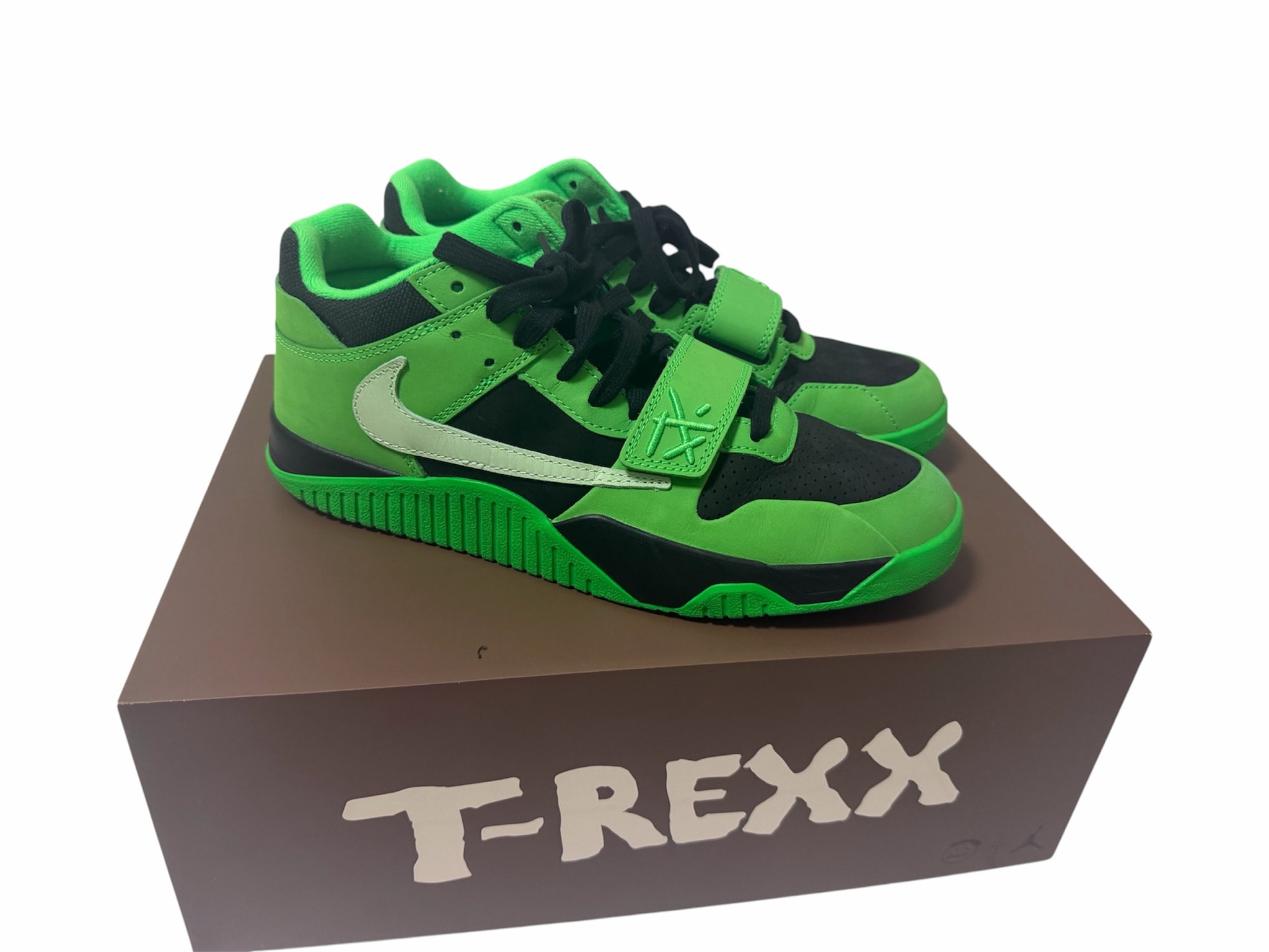Travis Scott × Nike Jordan Jumpman Jack CJ1 T-Rexx "Green Spark"
