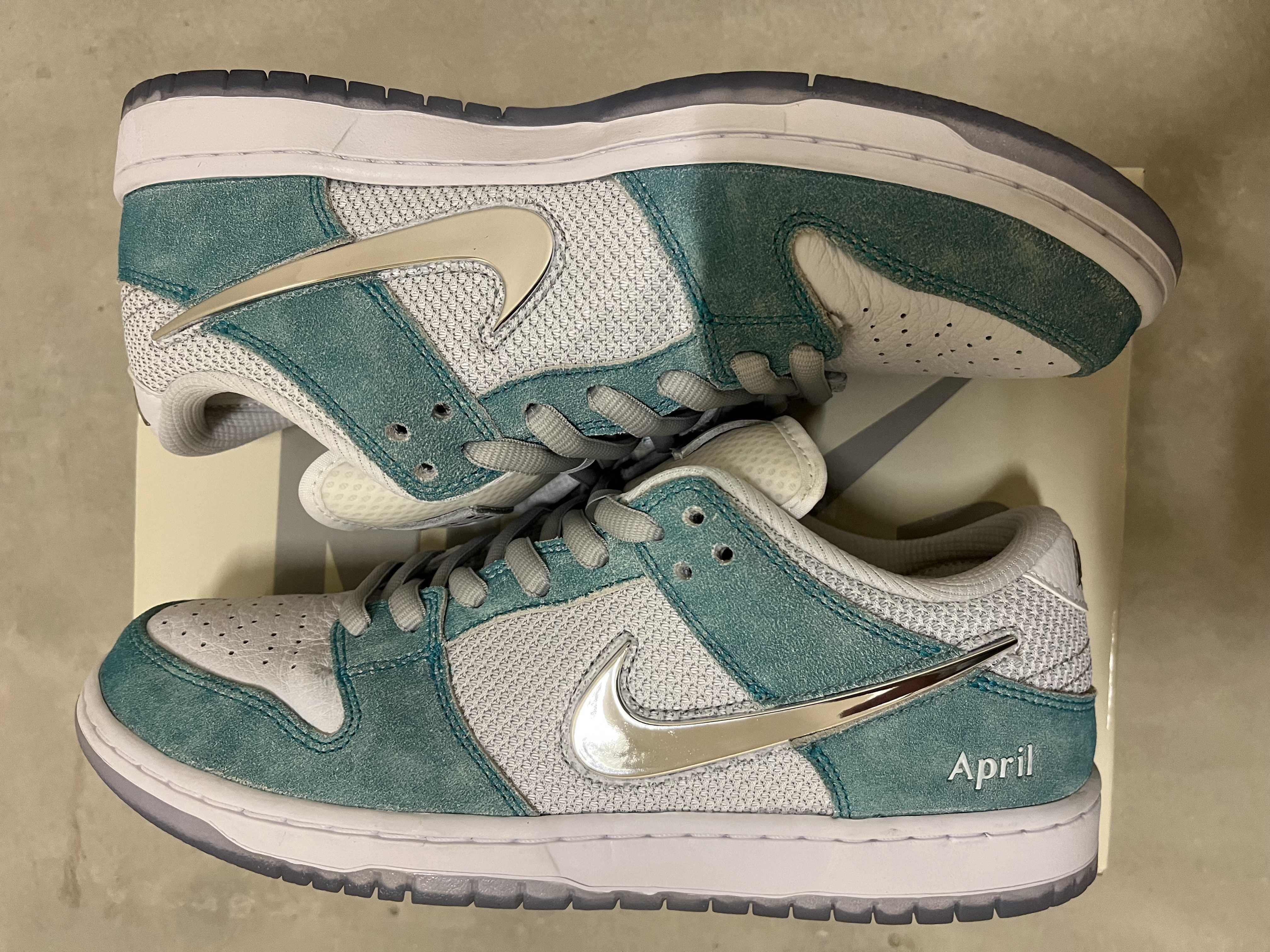 APRIL SKATEBOARDS × Nike SB Dunk Low Pro QS "White and Multi-Color"