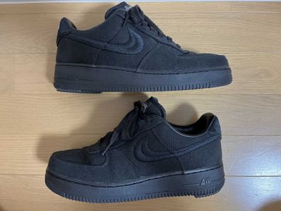 Stussy × Nike Air Force 1 Low "Triple Black"