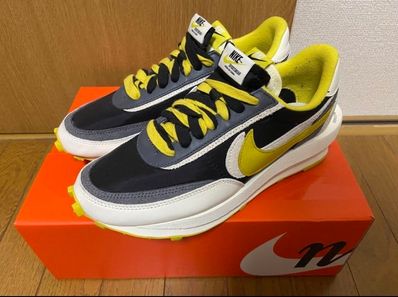 UNDERCOVER × sacai × Nike LD Waffle "Black/Sail-Dark Grey-Bright Citron"