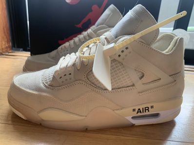 Off-White × Nike Women's Air Jordan 4 SP "Sail"