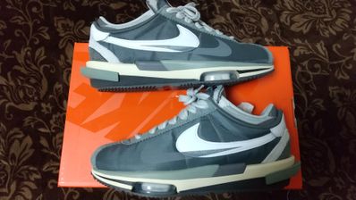 sacai × Nike Zoom Cortez "Iron Grey"