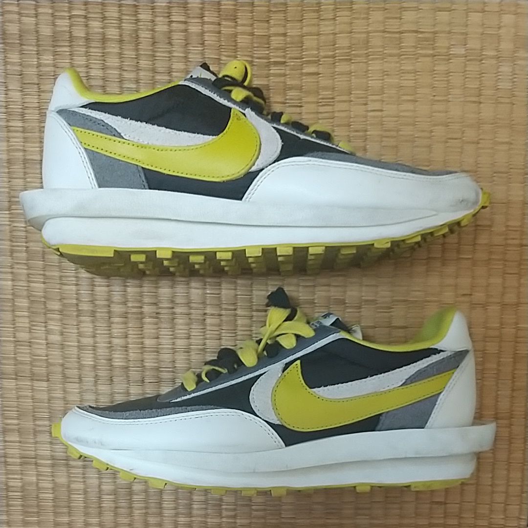 UNDERCOVER × sacai × Nike LD Waffle "Black/Sail-Dark Grey-Bright Citron"