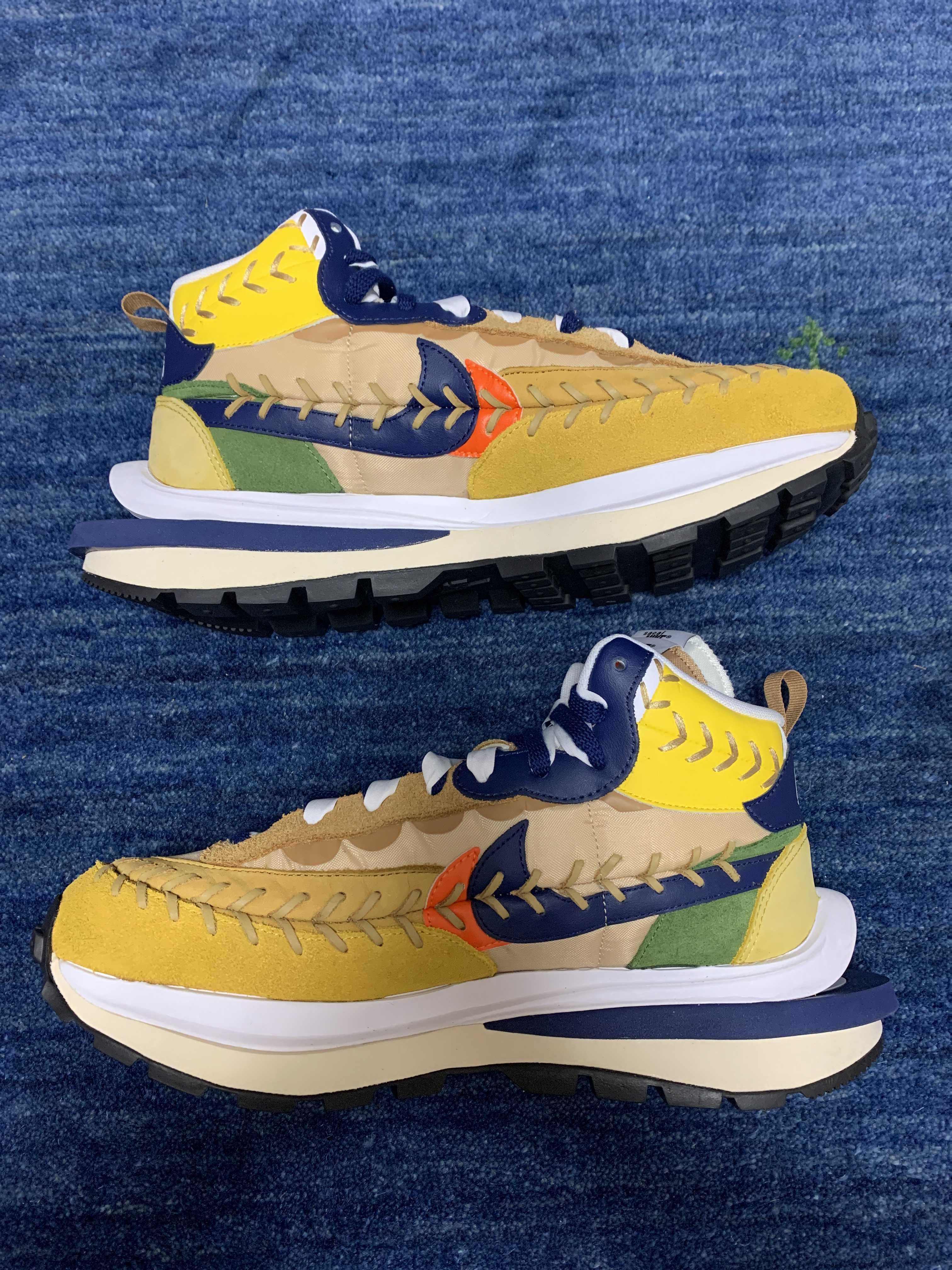 Jean-Paul Gaultier × sacai × Nike VaporWaffle "Sesame/Multi Color"