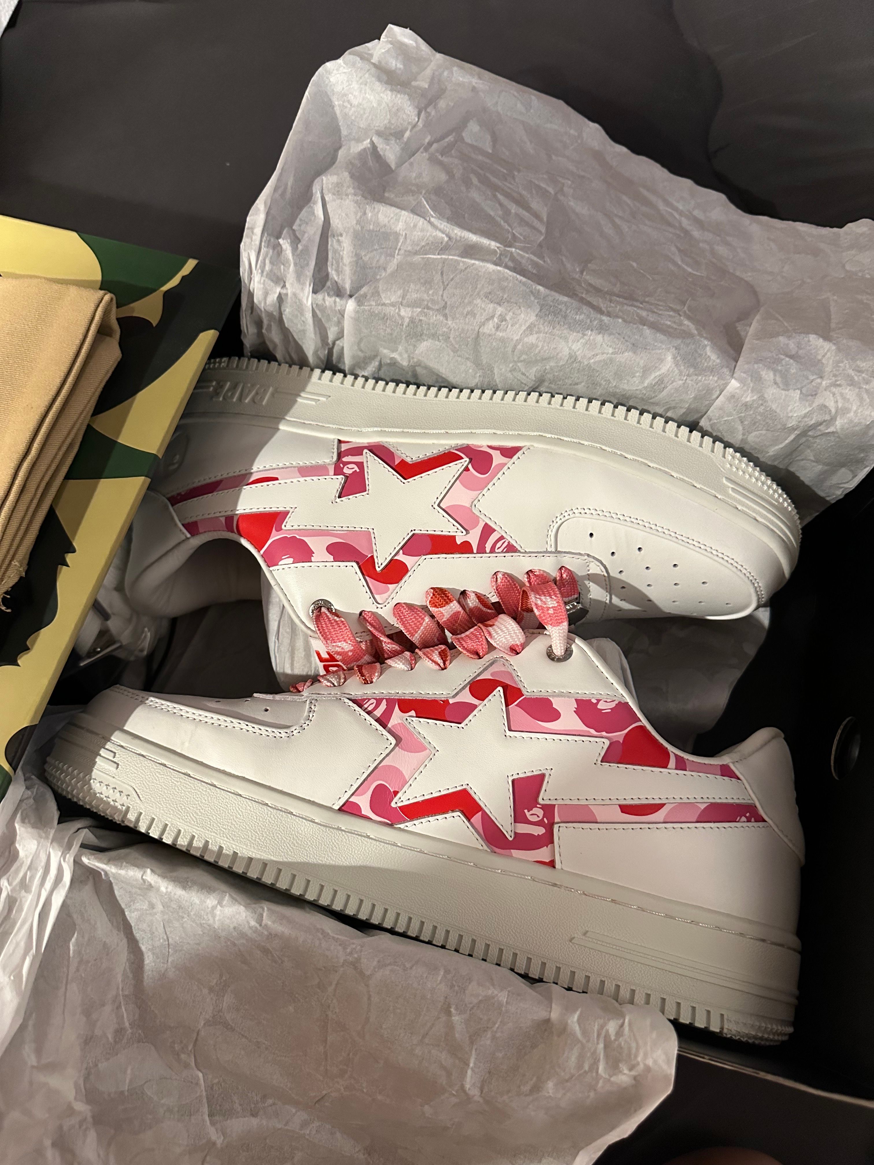 A BATHING APE®︎ BAPE STA ICON ABC CAMO "Pink"