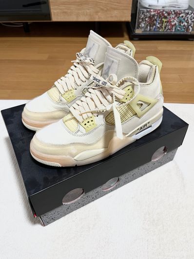 Off-White × Nike Women's Air Jordan 4 SP "Sail"