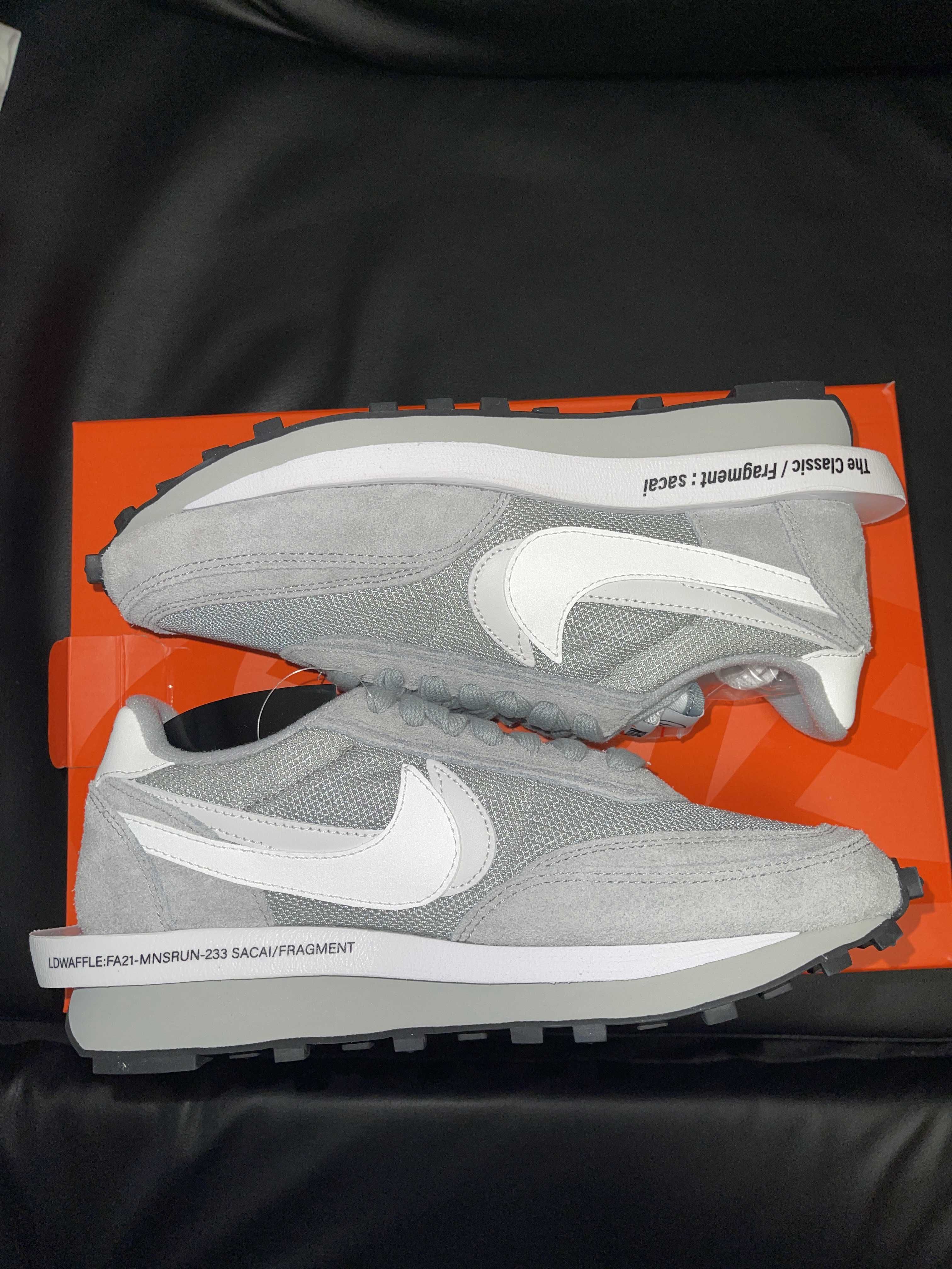 Fragment × sacai × Nike LD Waffle "Light Smoke Grey"