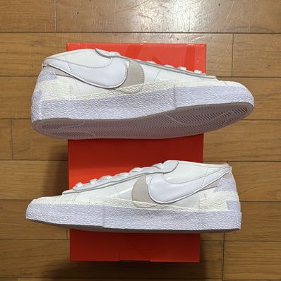 sacai × Nike Blazer Low "White Patent Leather"